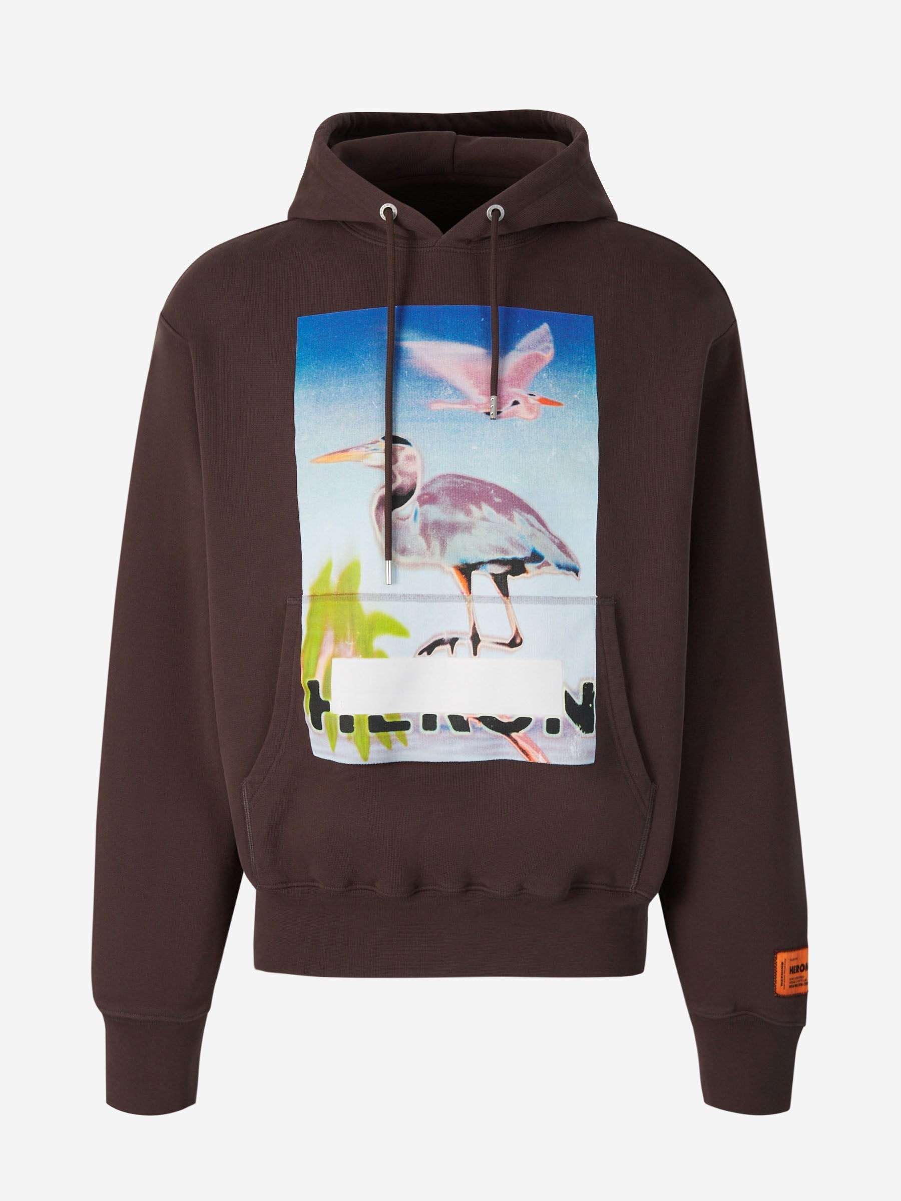 Printed Cotton Sweatshirt Heron preston оригінал – Купити в Україні – боковий вид
