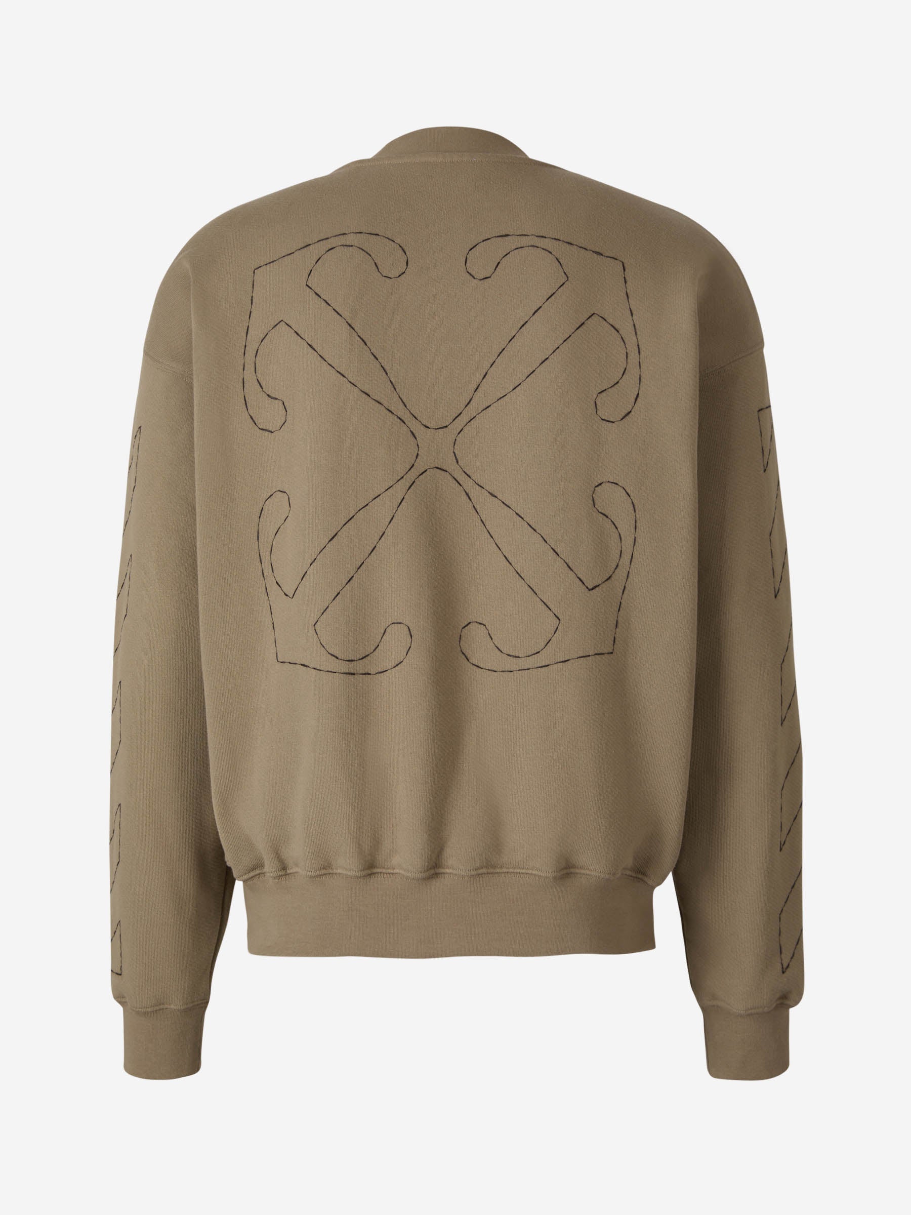 Printed Logo Sweatshirt Off-white – Гарантія оригінальності – вид ззаду