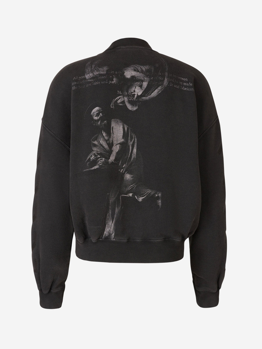 Оригінальна Matthew Over Sweatshirt Off-white – вид ззаду