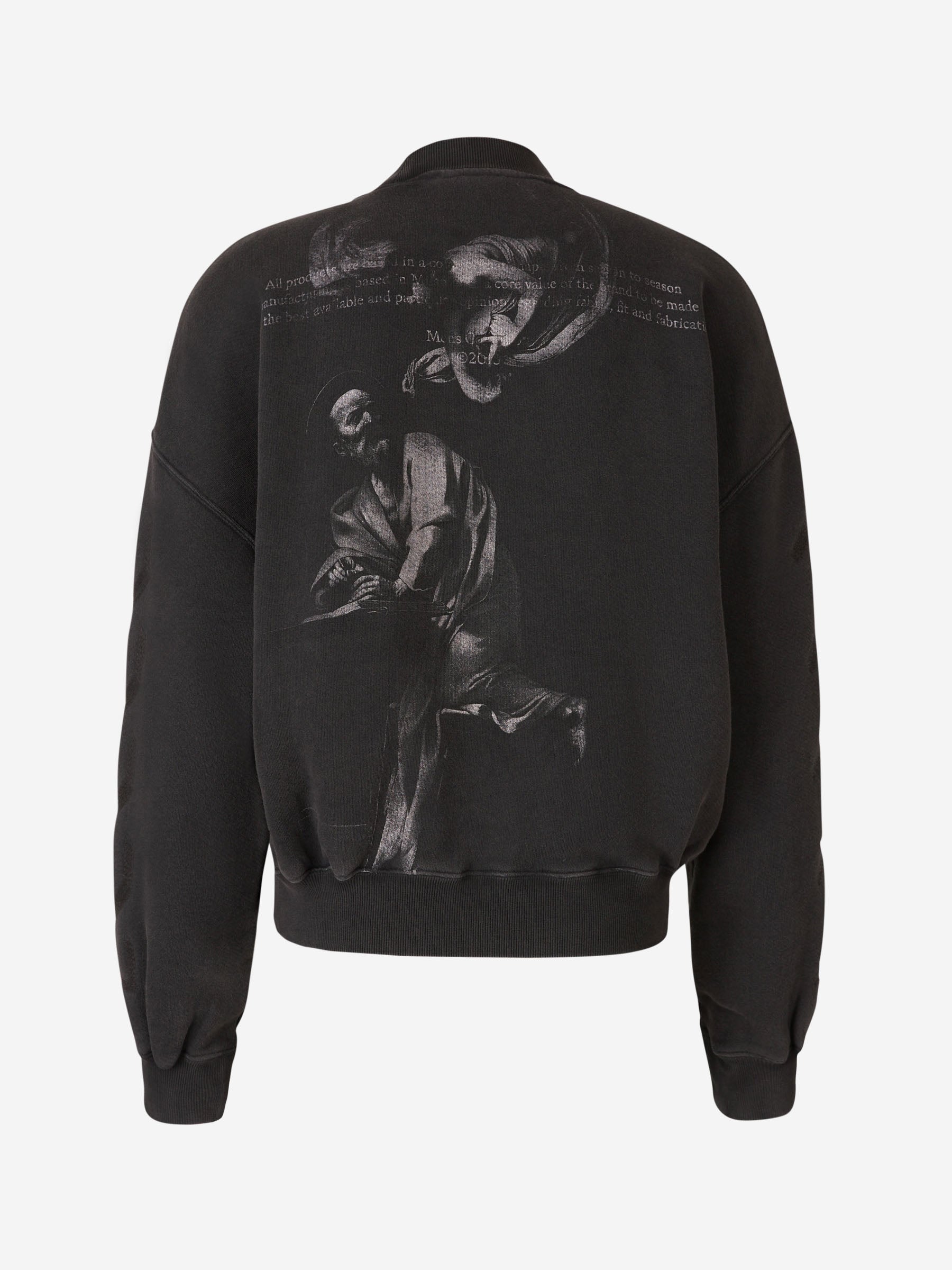 Оригінальна Matthew Over Sweatshirt Off-white – вид ззаду