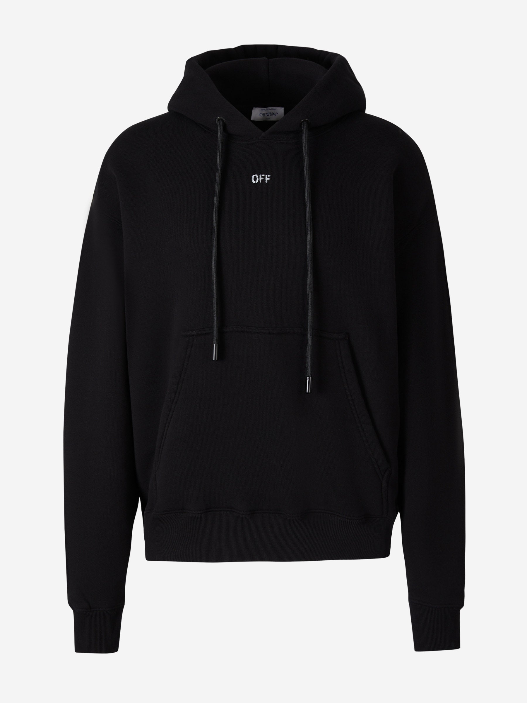 Cotton Logo Sweatshirt Off-white оригінал – Купити в Україні – боковий вид