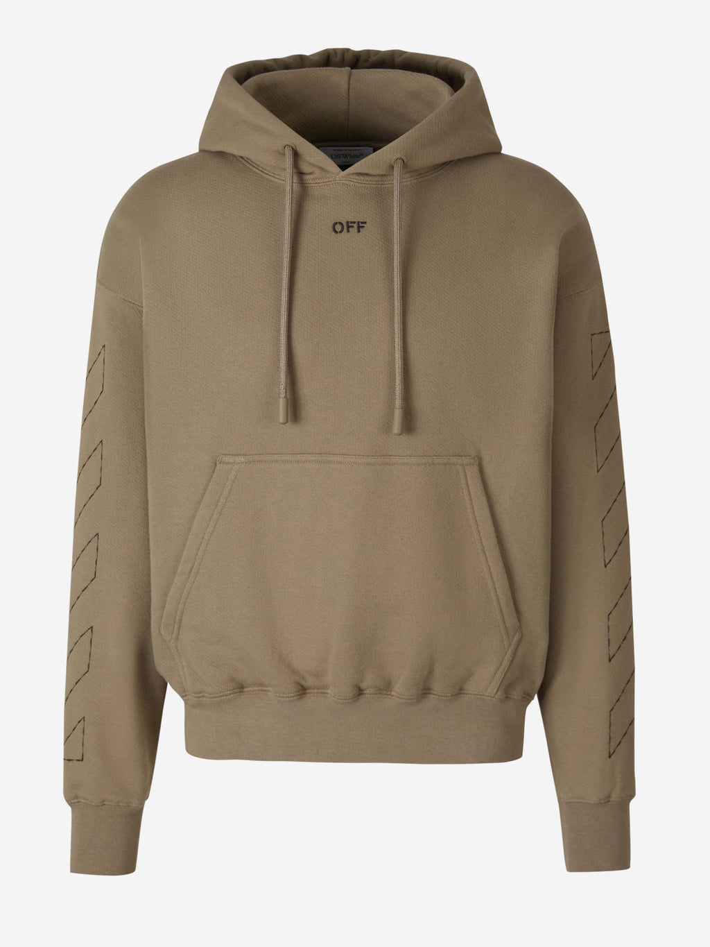 Cotton Logo Sweatshirt Off-white оригінал – Купити в Україні – боковий вид