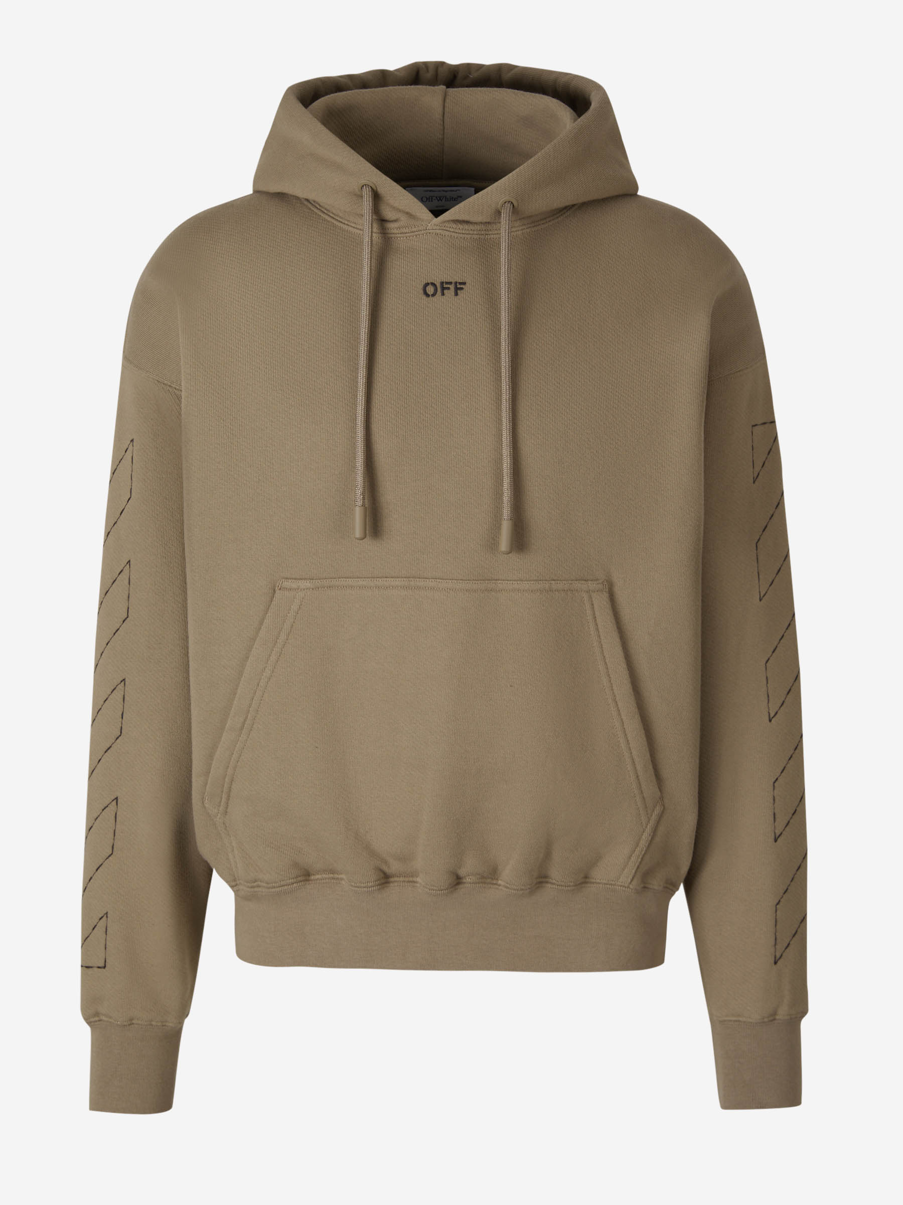 Cotton Logo Sweatshirt Off-white оригінал – Купити в Україні – боковий вид