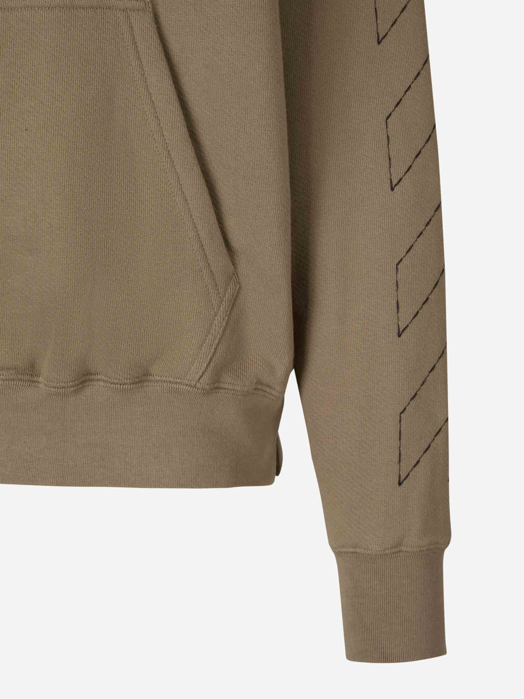 Cotton Logo Sweatshirt Off-white оригінал – Купити в Україні – збільшений вид