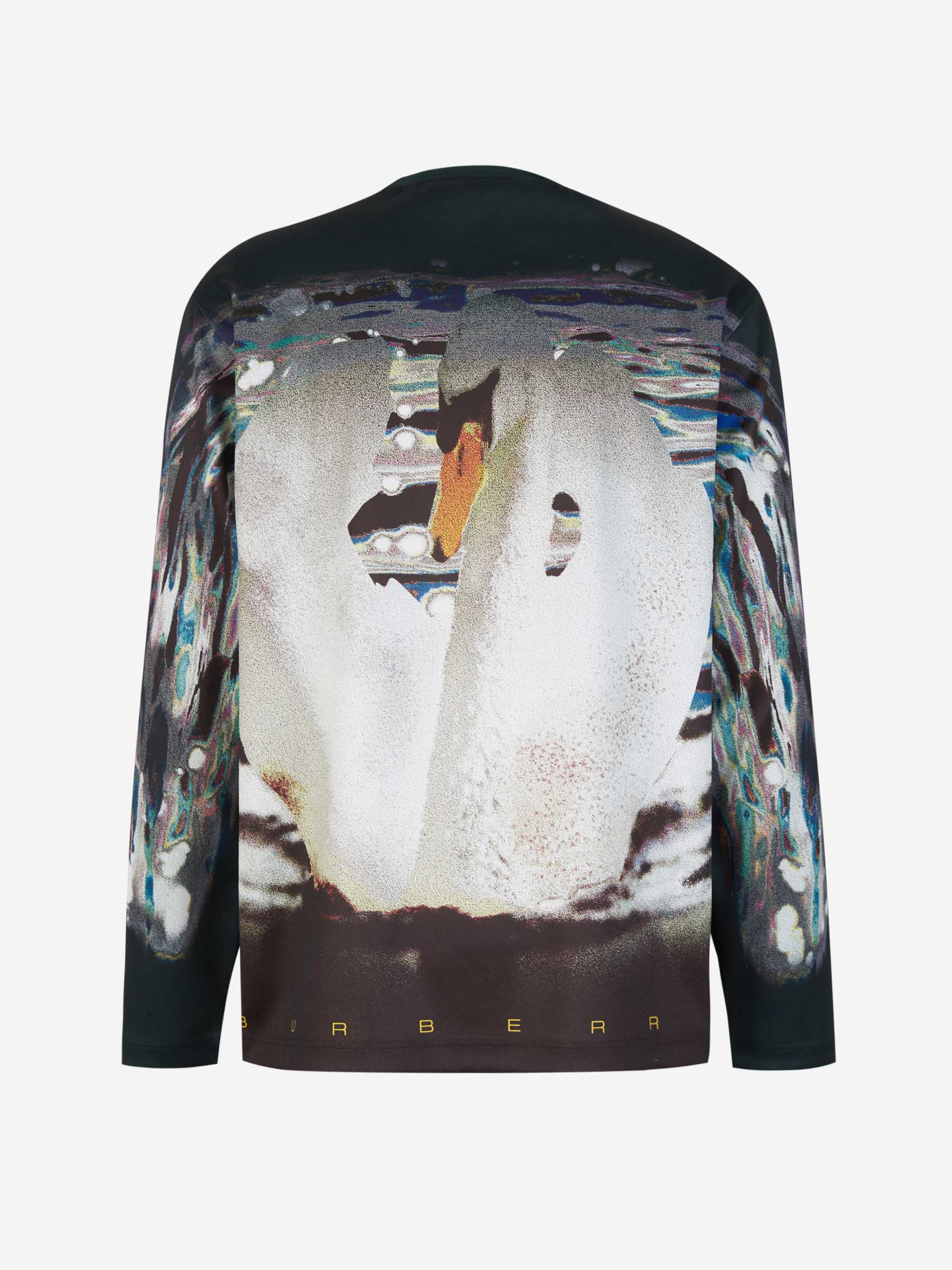 Polyester Print Sweatshirt Burberry – Гарантія оригінальності – вид ззаду