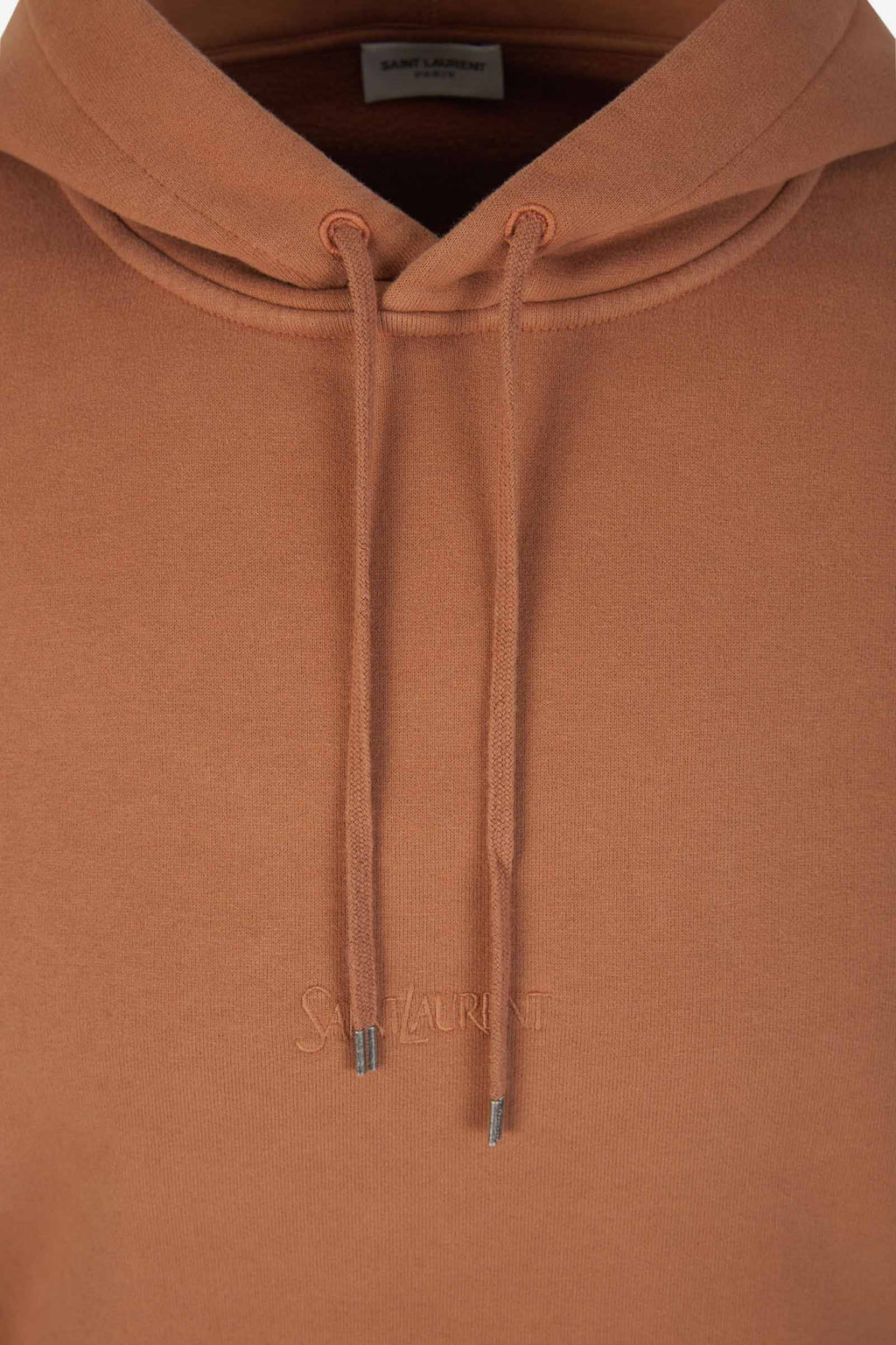 Оригінальна Plain Cotton Sweatshirt Saint laurent – детальний вид