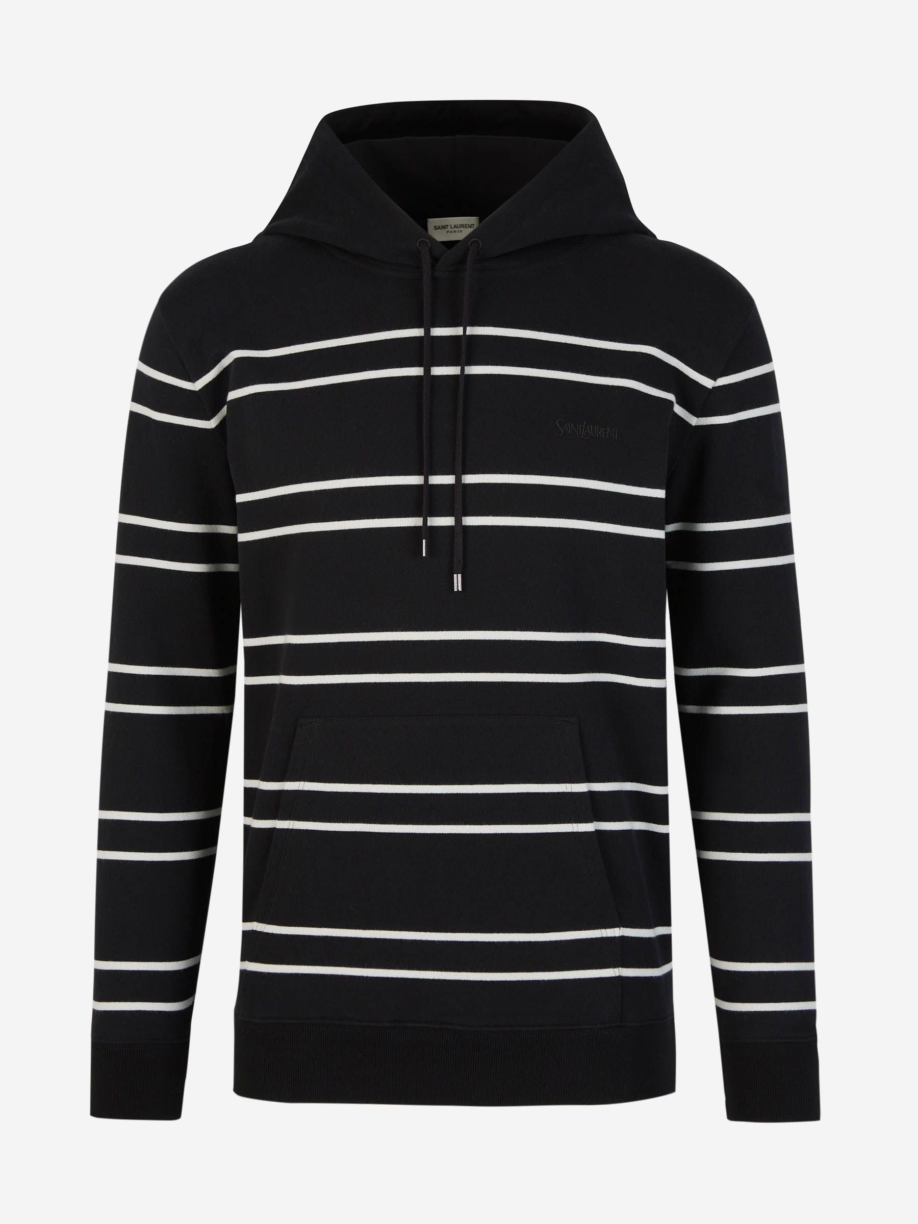 Striped Hood Sweatshirt Saint laurent – Гарантія оригінальності – боковий вид