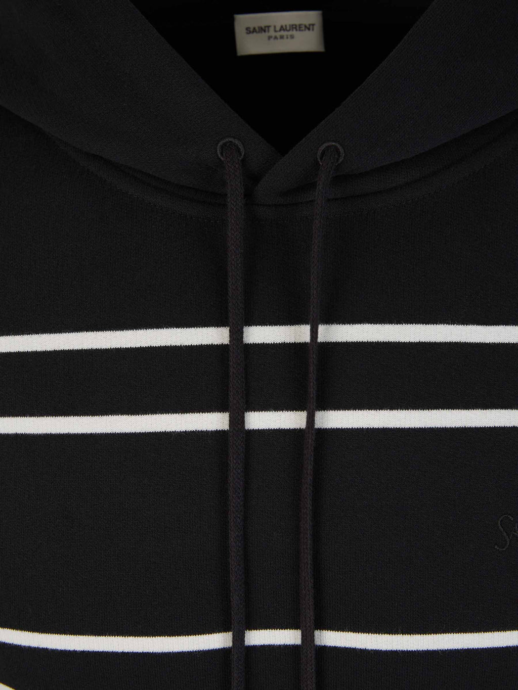 Striped Hood Sweatshirt Saint laurent – Гарантія оригінальності – детальний вид