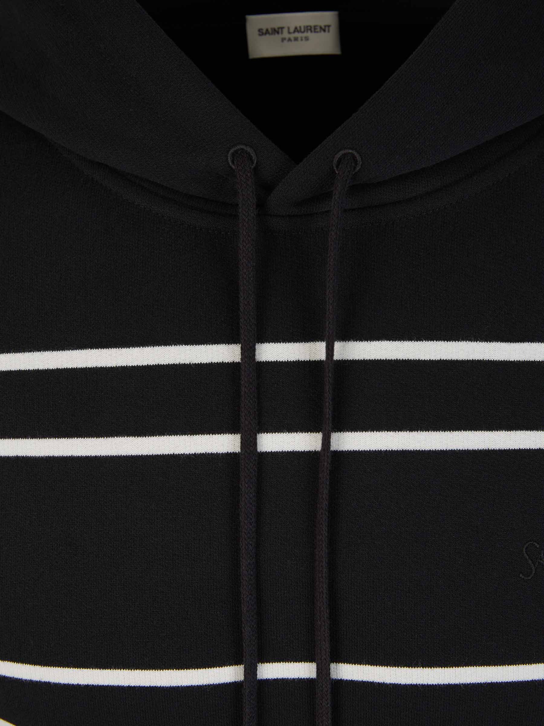 Striped Hood Sweatshirt Saint laurent – Гарантія оригінальності – детальний вид