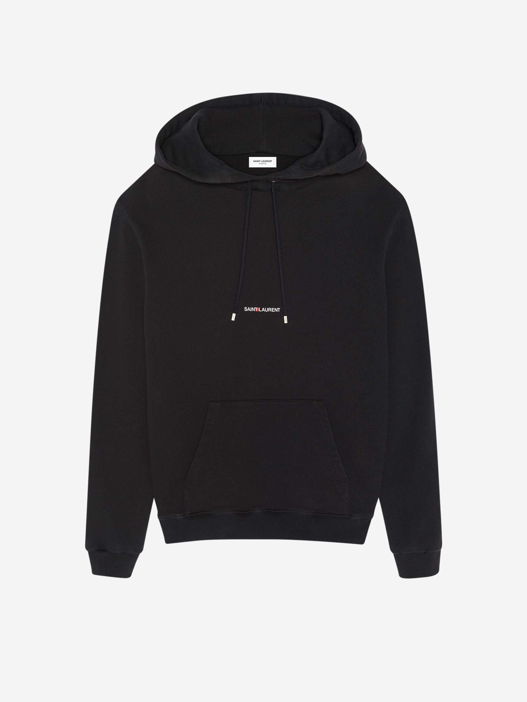 Cotton Logo Sweatshirt Saint laurent – Гарантія оригінальності – боковий вид