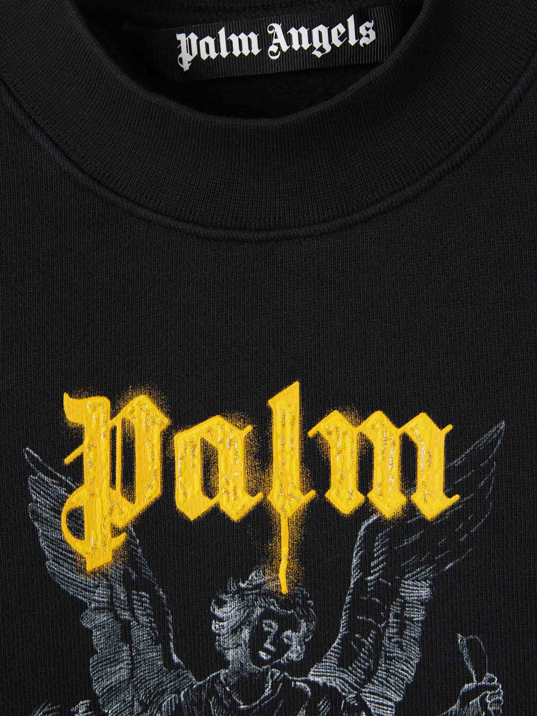 Pencil Logo Motif Sweatshirt Palm angels – Гарантія оригінальності – детальний вид