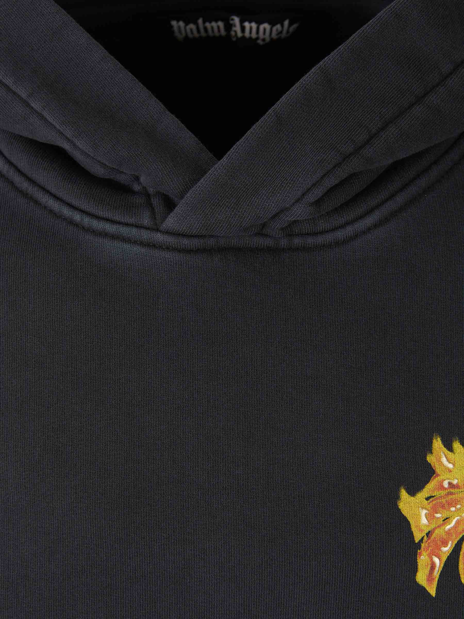 Burning Palm Sweatshirt Palm angels – Гарантія оригінальності – детальний вид