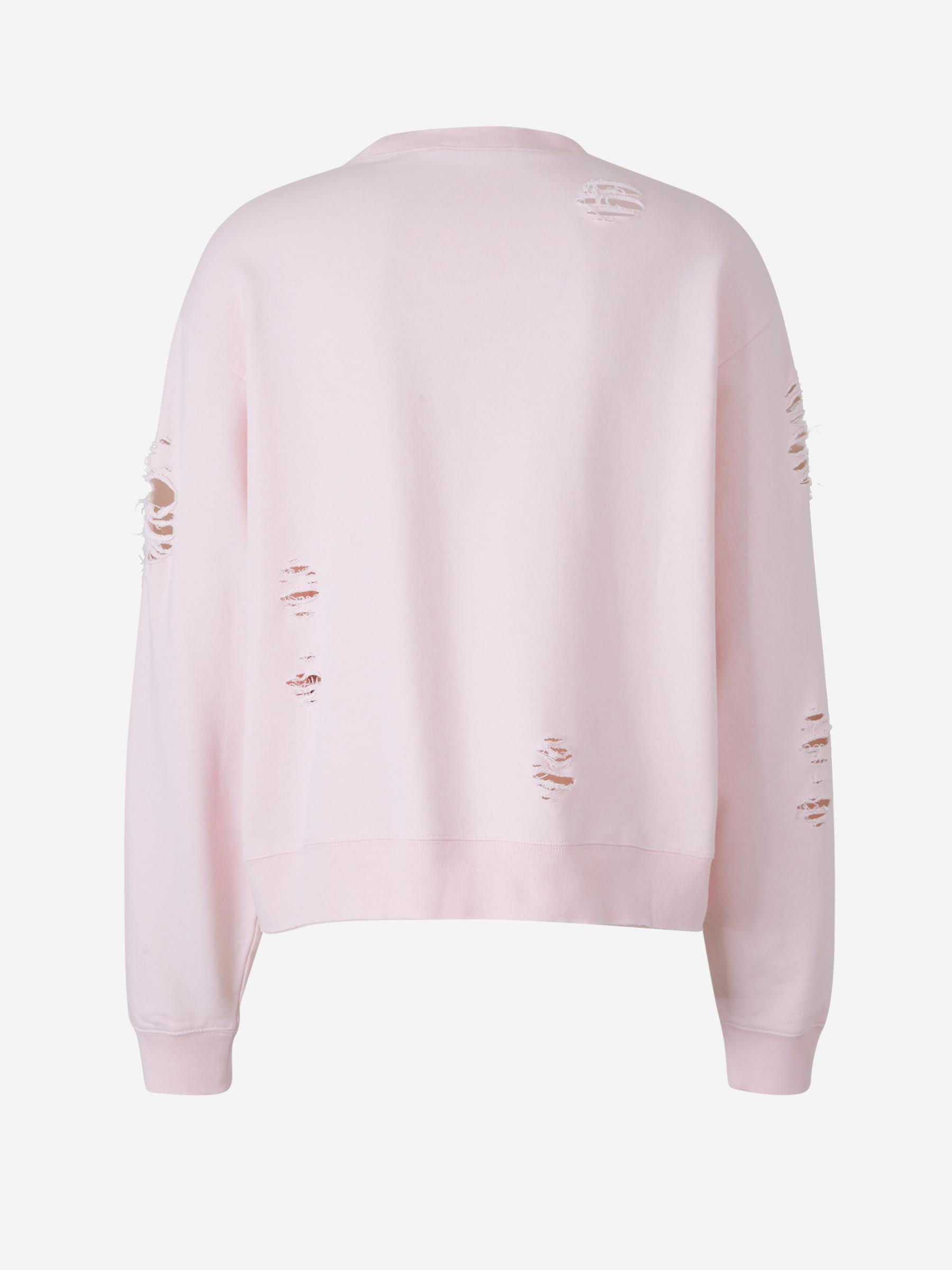 Unstitched Logo Sweatshirt Acne studios – Гарантія оригінальності – вид ззаду