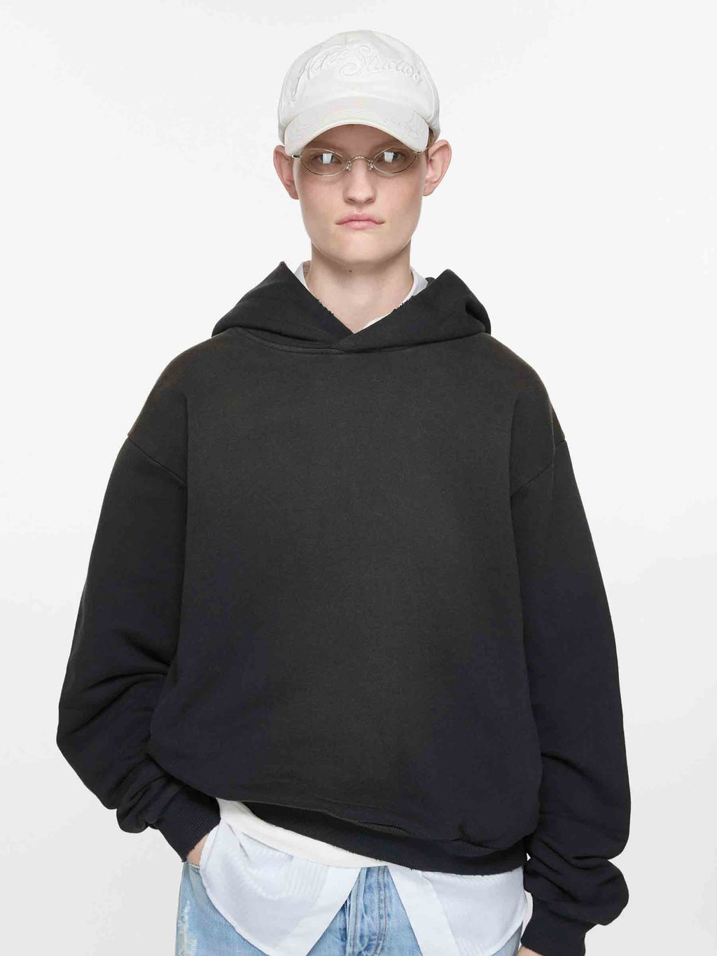 Cotton Hooded Sweatshirt Acne studios – Гарантія оригінальності – боковий вид