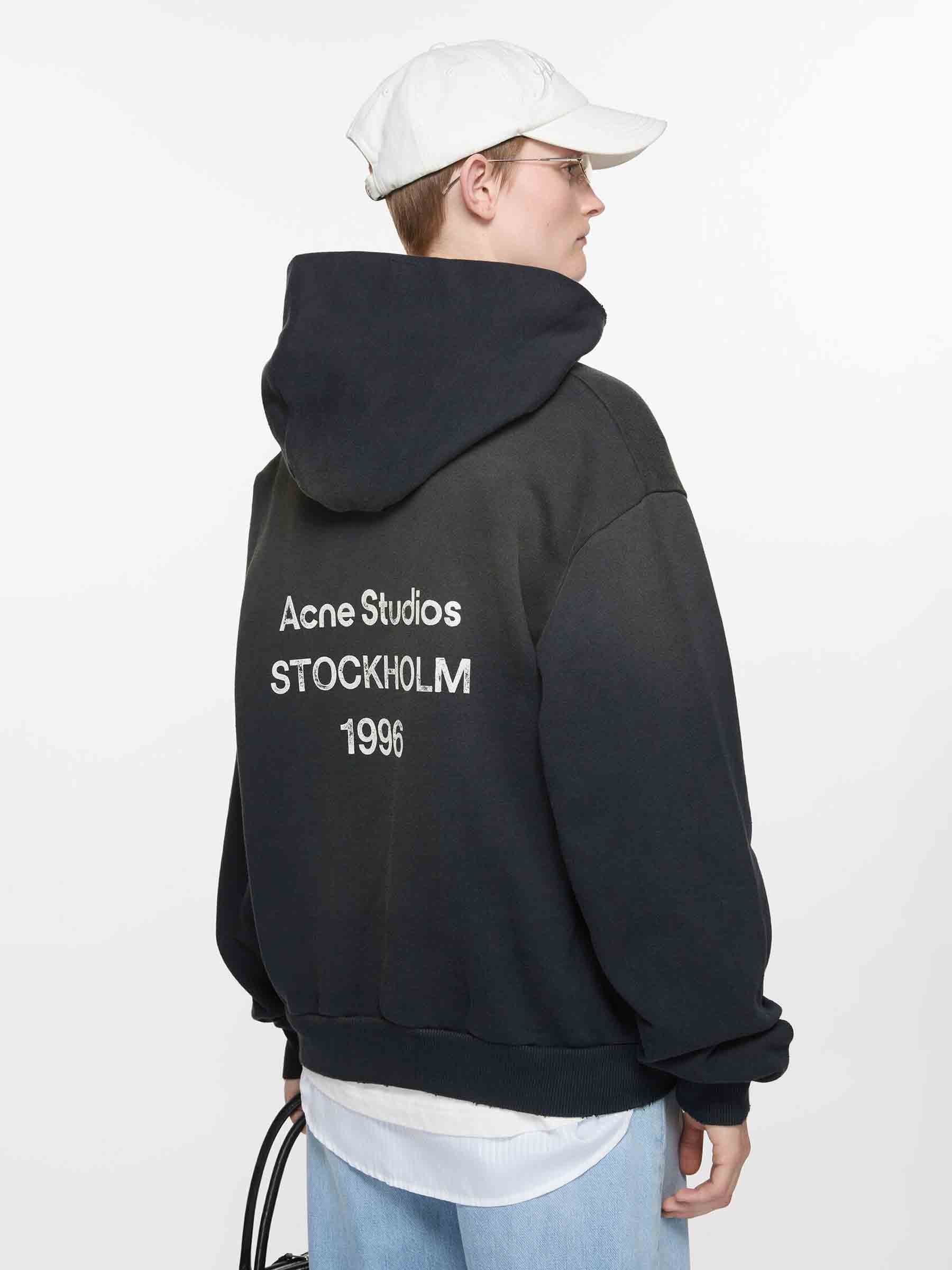 Cotton Hooded Sweatshirt Acne studios – Гарантія оригінальності – вид ззаду