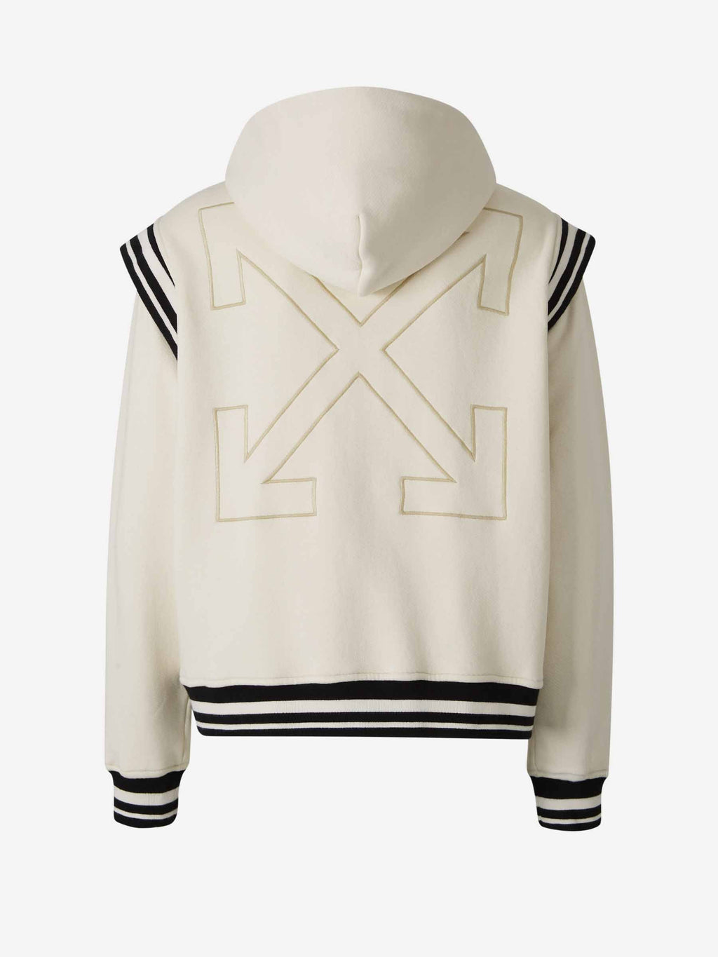 00 Varsity Hoodie Off-white оригінал – Купити в Україні – вид ззаду