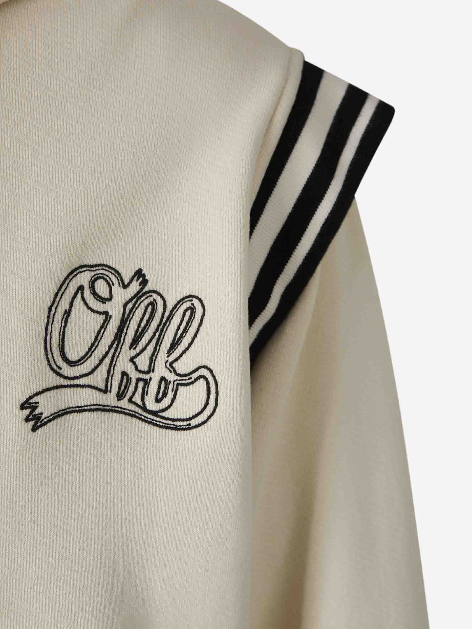 Hooded Sweatshirt 00 Varsity Off-white – Гарантія оригінальності – збільшений вид