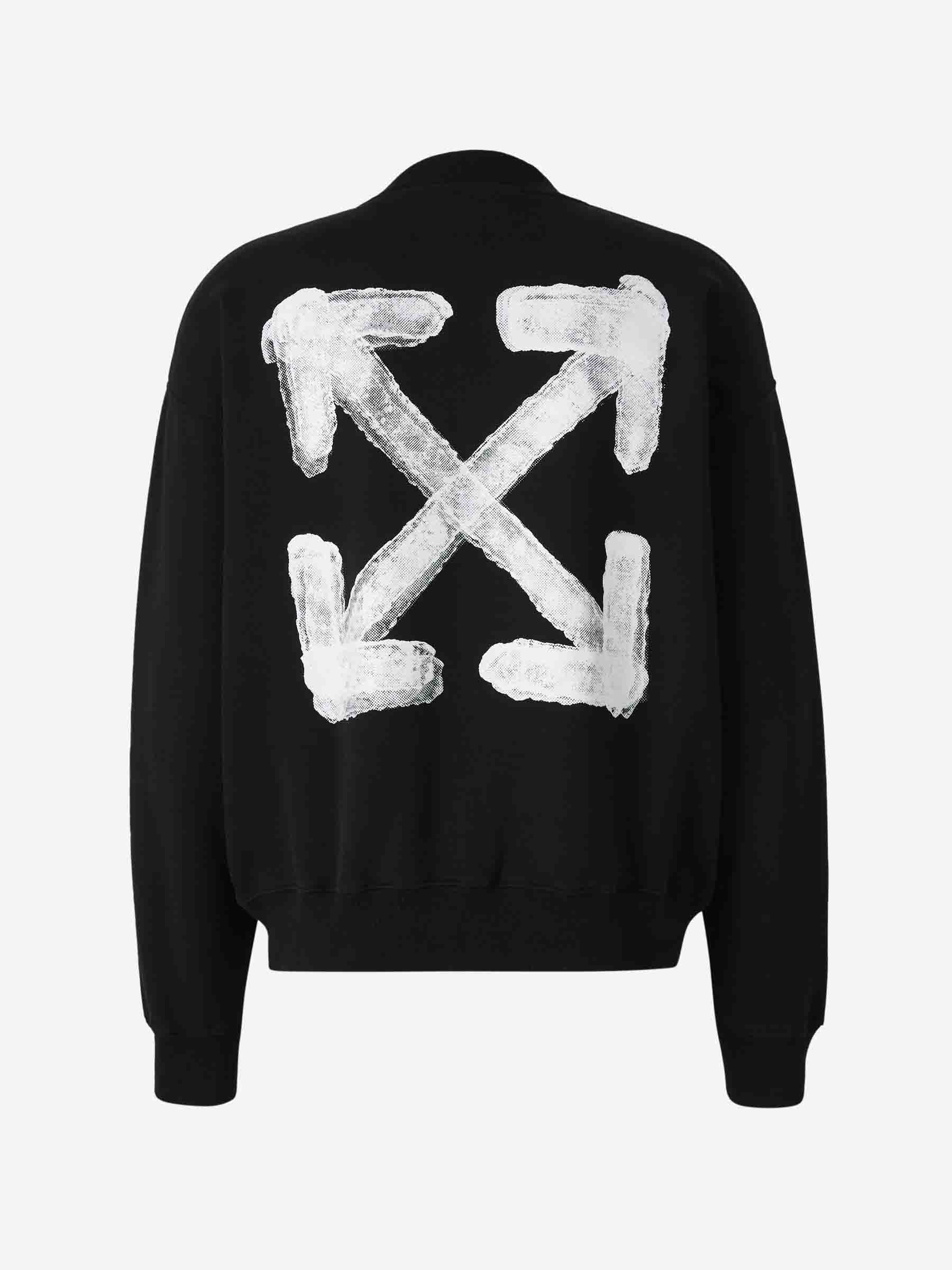 Spray Arrow Sweatshirt Off-white – Гарантія оригінальності – вид ззаду