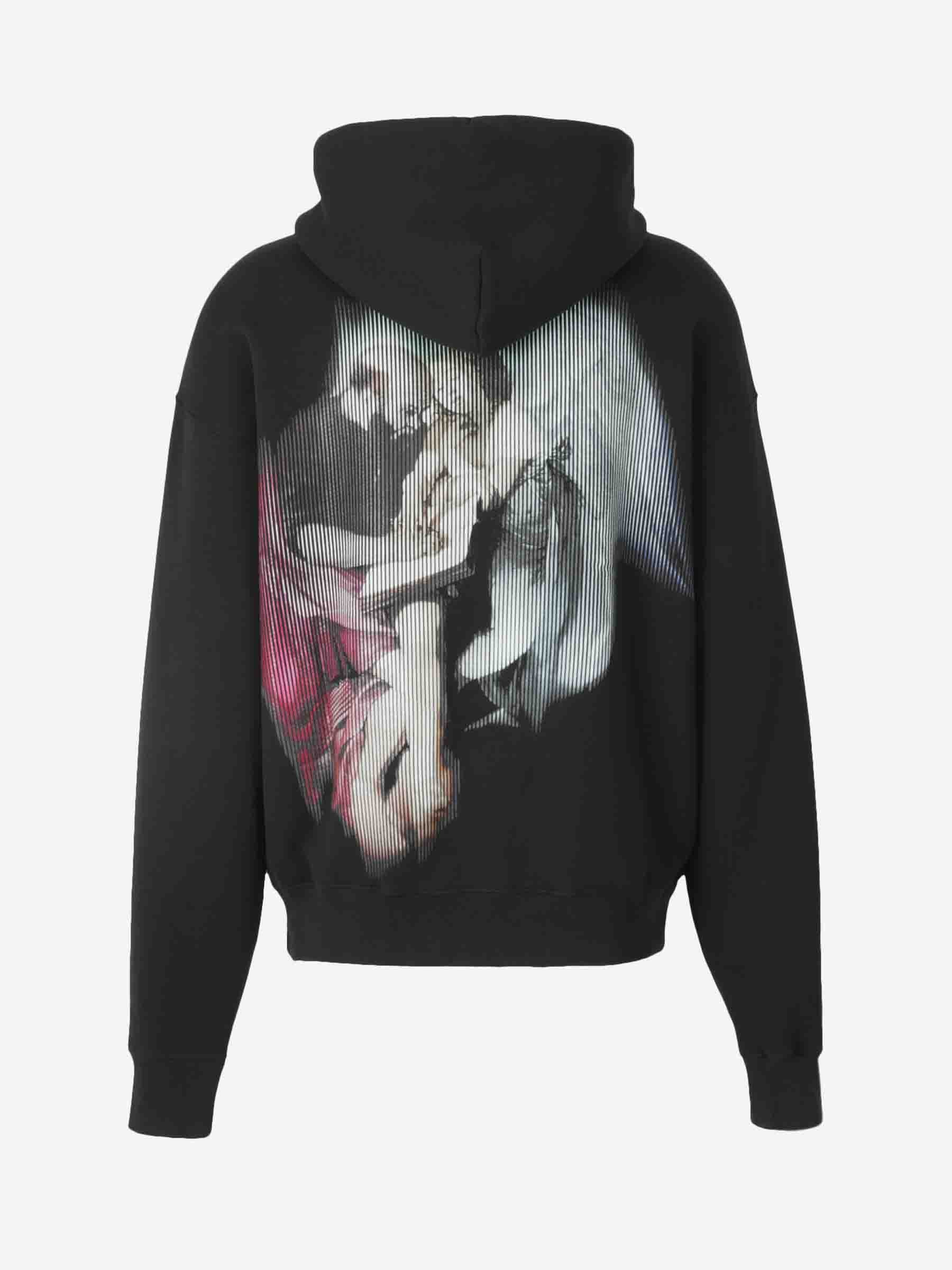 Cotton Logo Sweatshirt Off-white оригінал – Купити в Україні – вид ззаду