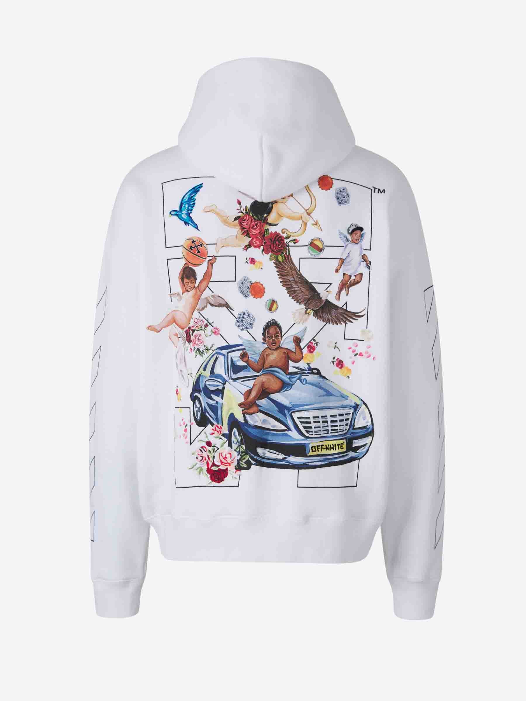 Cool Arrow Sweatshirt Off-white оригінал – Купити в Україні – вид ззаду