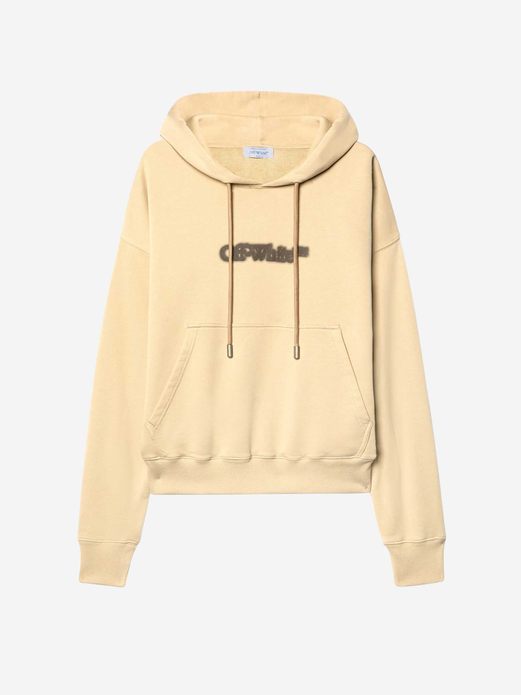 Оригінальна Cotton Hooded Sweatshirt Off-white – боковий вид