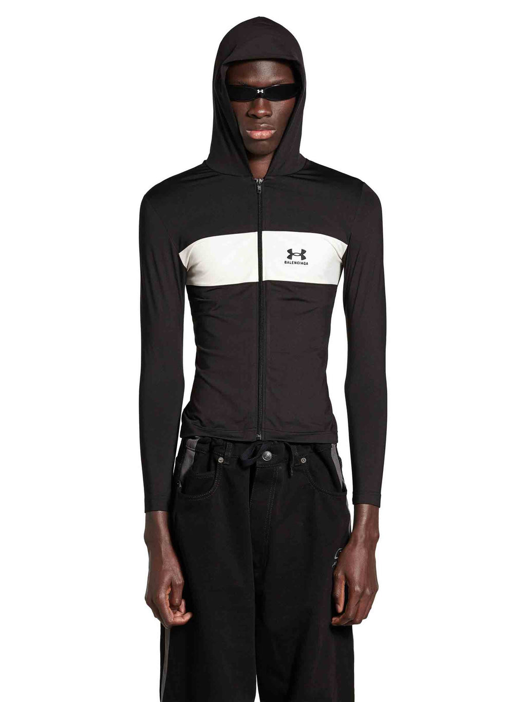 Hooded Sweatshirt With Zipper Balenciaga оригінал – Купити в Україні – вид ззаду