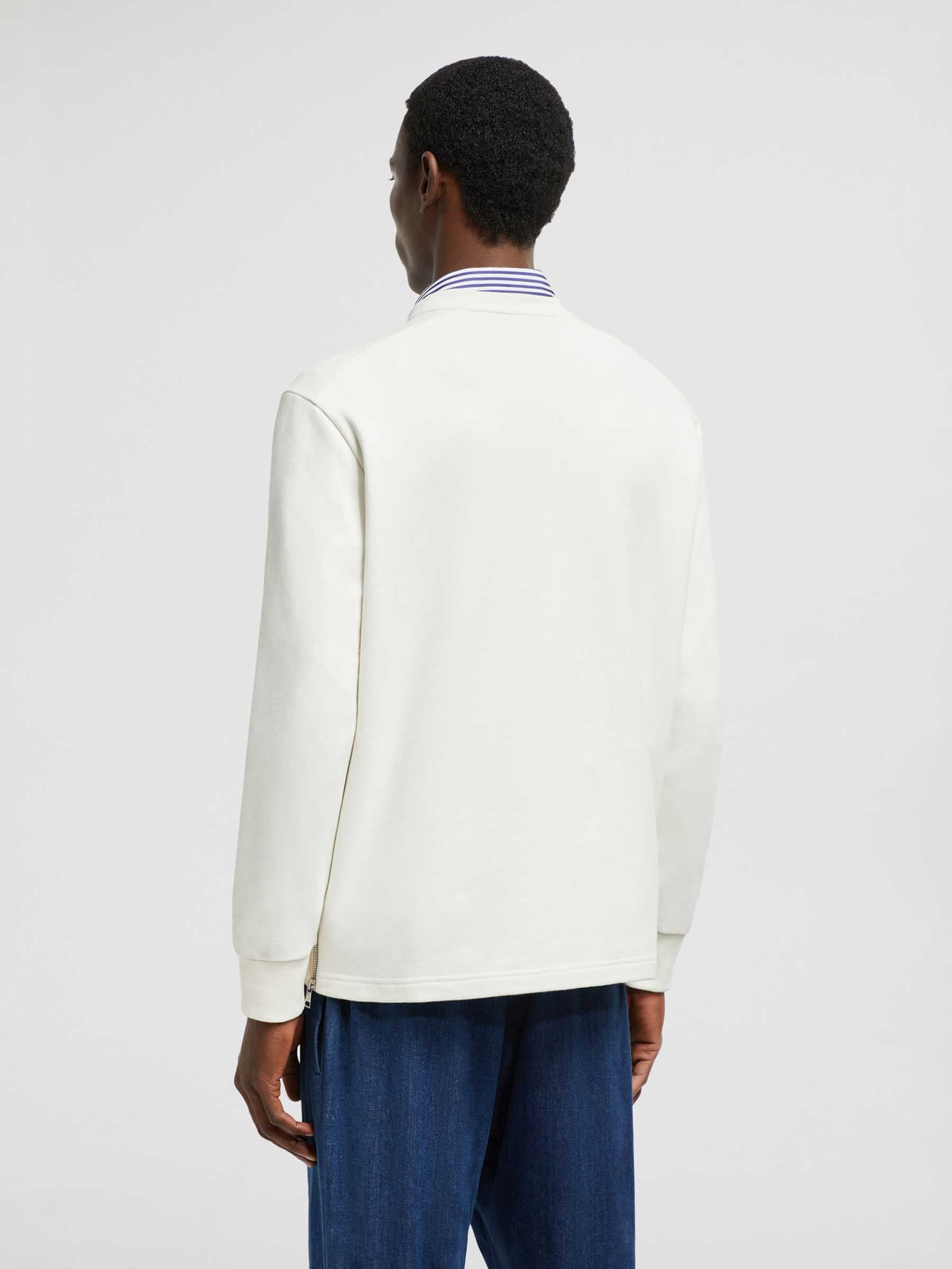 Crew Neck Sweatshirt Moncler – Гарантія оригінальності – детальний вид - MONCLER
