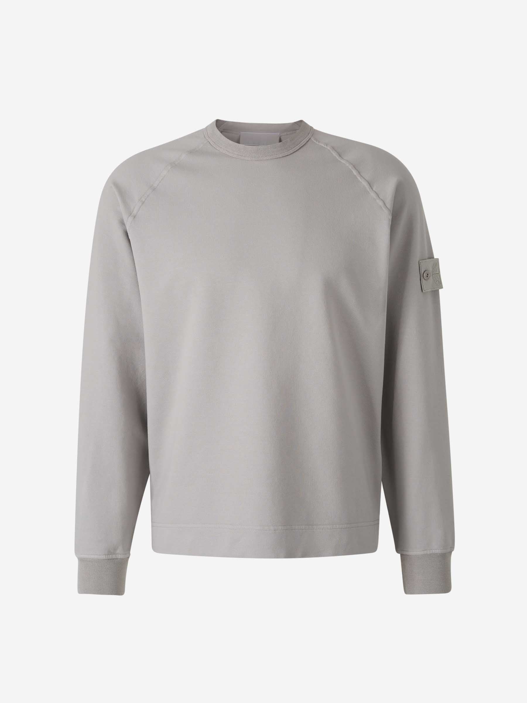 Ghost Cotton Sweatshirt Stone island – Гарантія оригінальності – боковий вид - STONE ISLAND