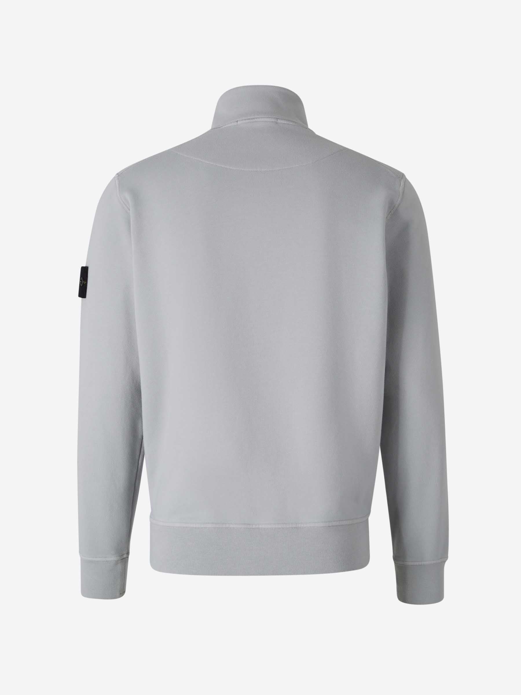Cotton Zip Sweatshirt Stone island – Гарантія оригінальності – вид ззаду - STONE ISLAND