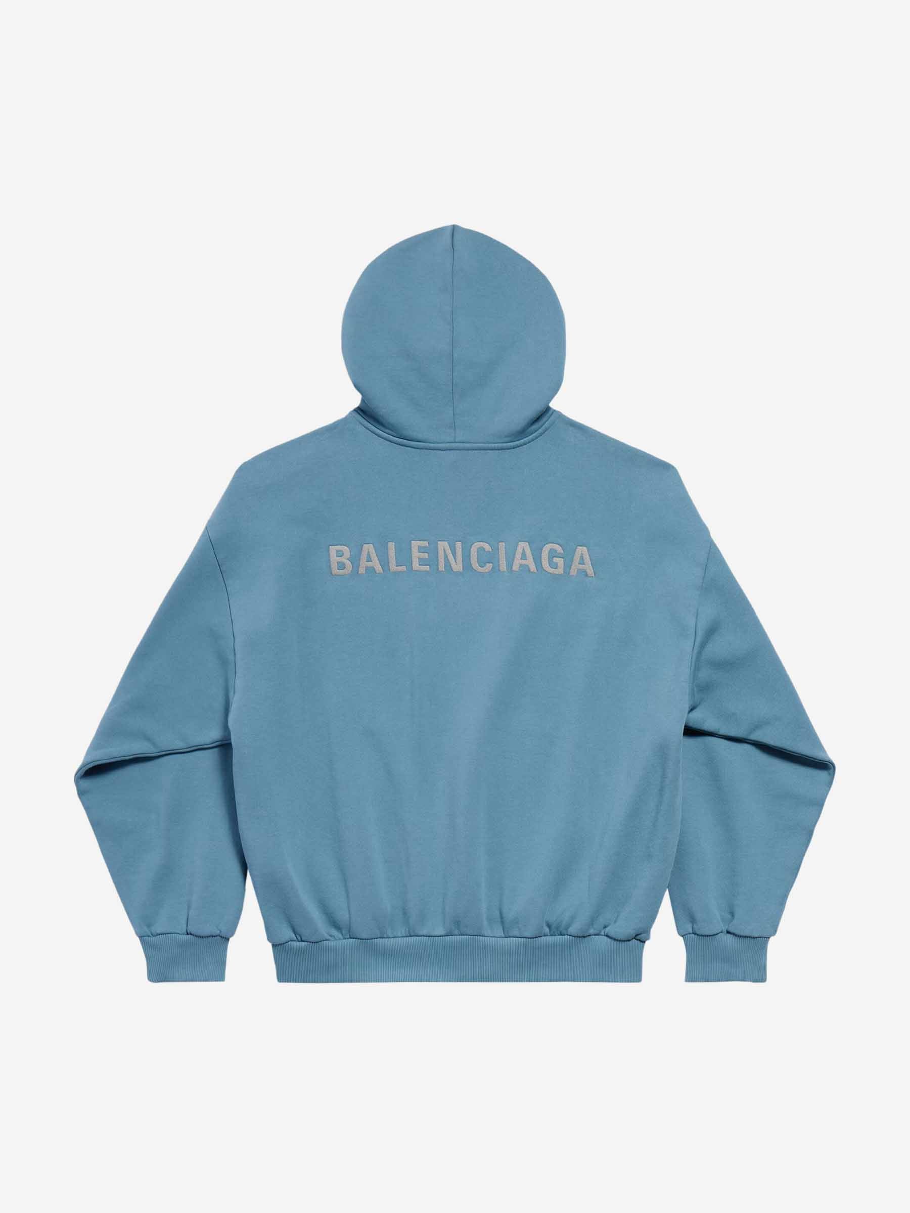 Оригінальна Plush Hooded Sweatshirt Balenciaga – вид ззаду - BALENCIAGA