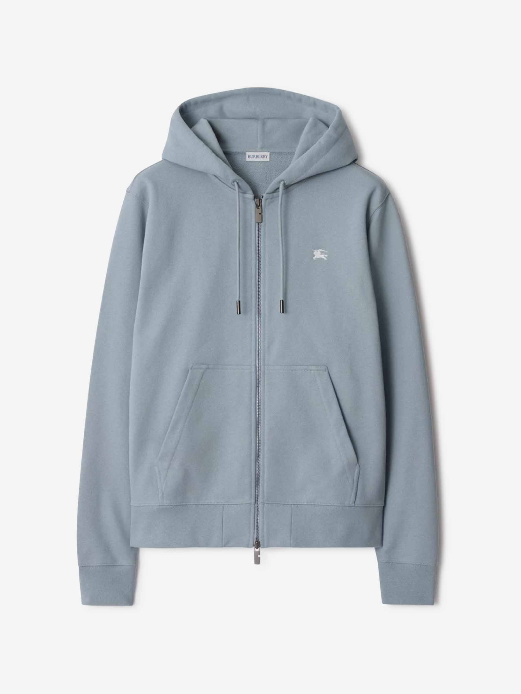 Hooded Sweatshirt With Zipper Burberry – Гарантія оригінальності – боковий вид