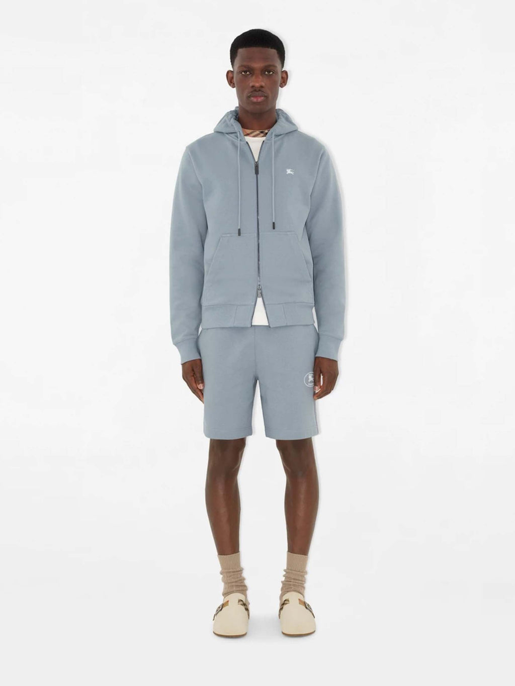 Hooded Sweatshirt With Zipper Burberry – Гарантія оригінальності – вид ззаду