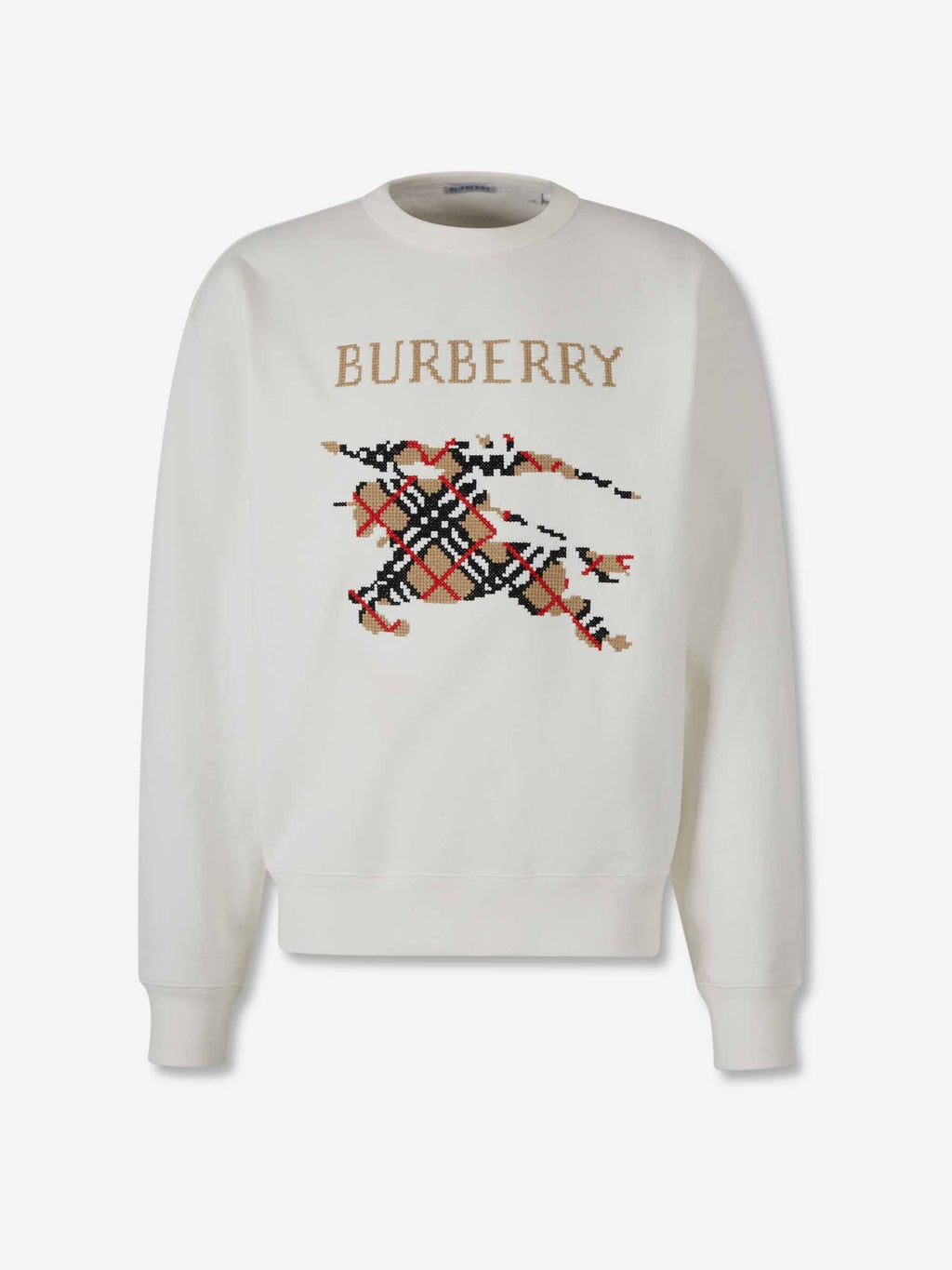 Round Neck Sweatshirt Burberry – Гарантія оригінальності – боковий вид