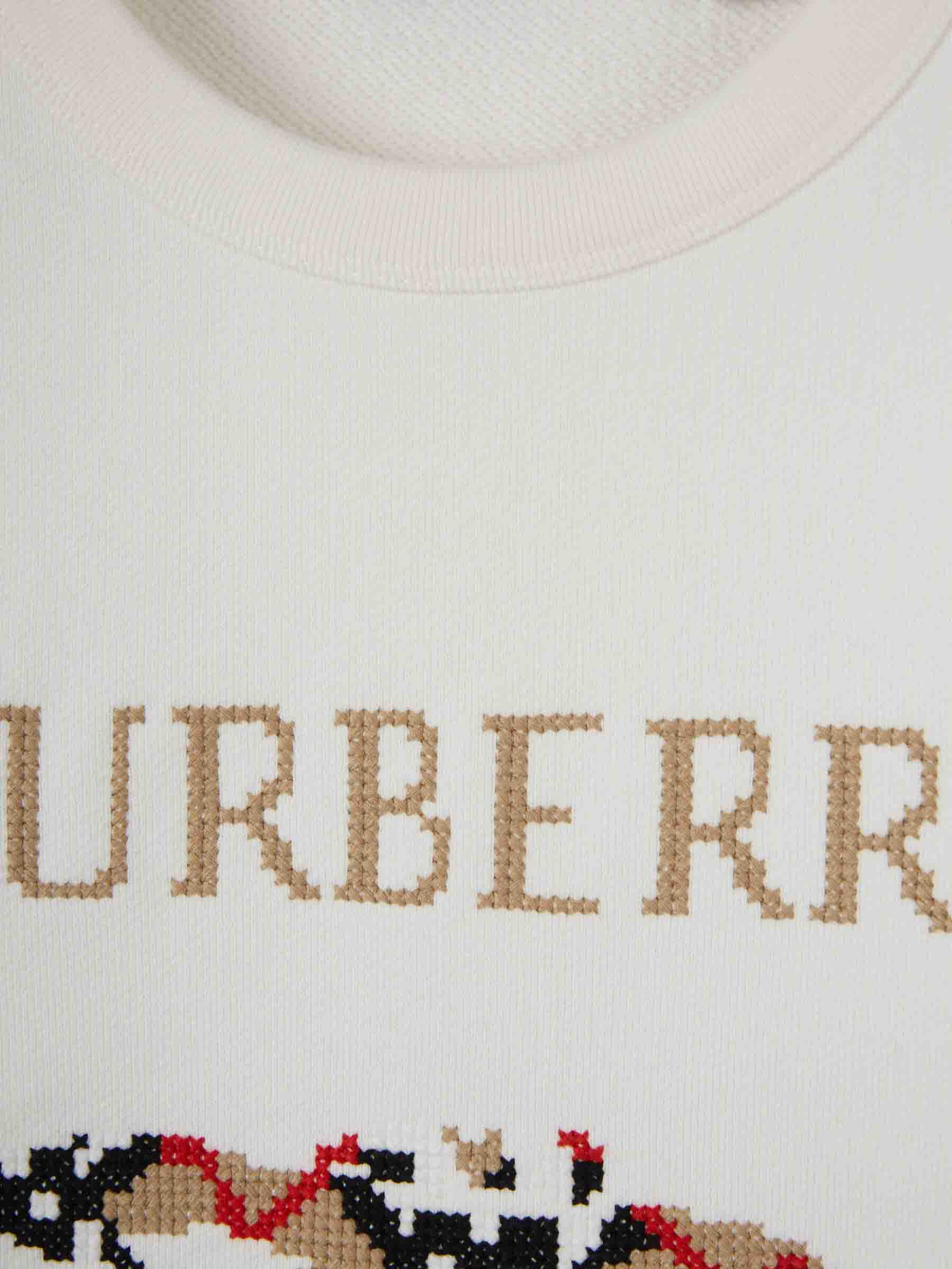 Round Neck Sweatshirt Burberry – Гарантія оригінальності – детальний вид
