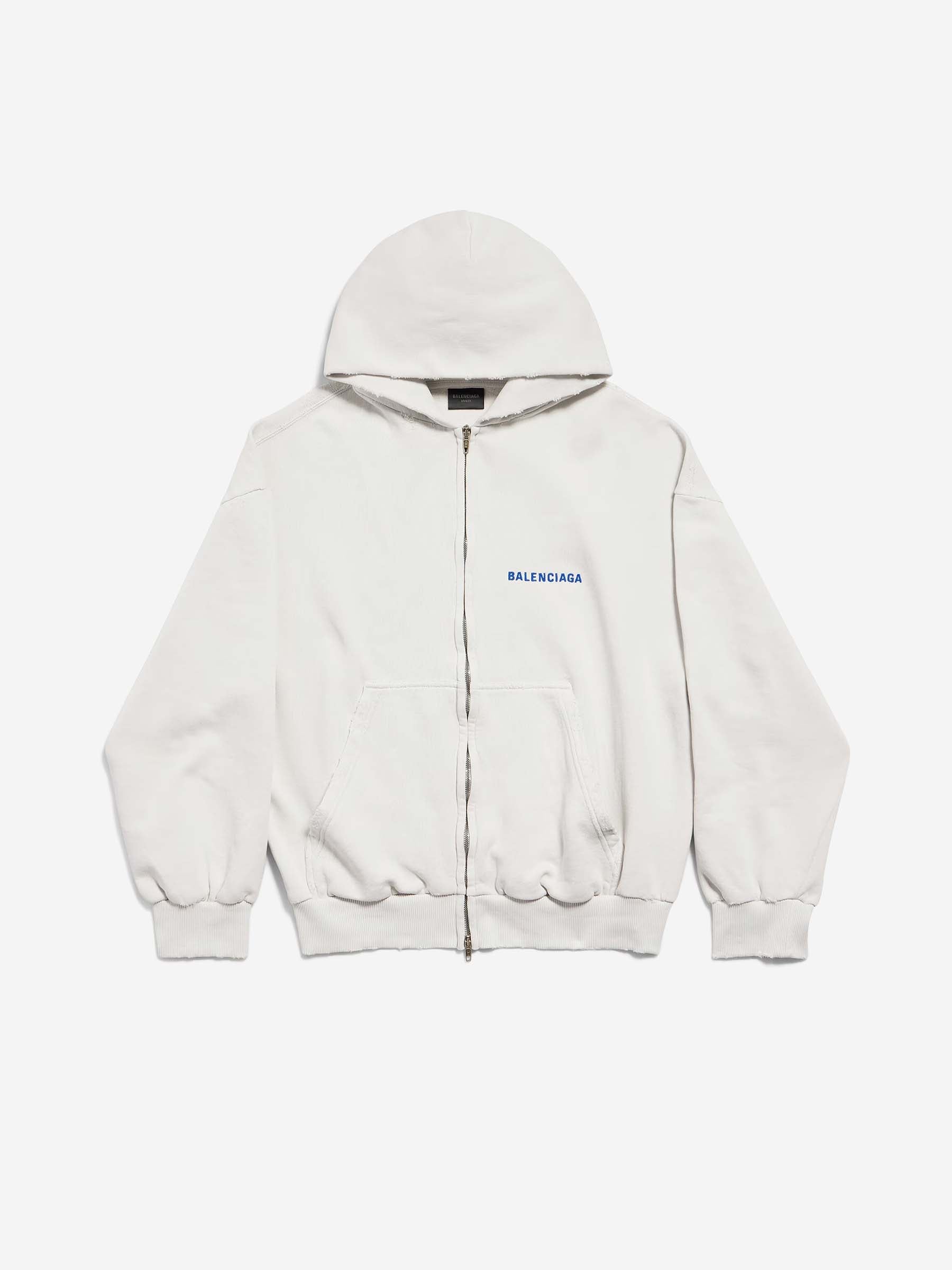Hooded Sweatshirt With Zipper Balenciaga оригінал – Купити в Україні – боковий вид