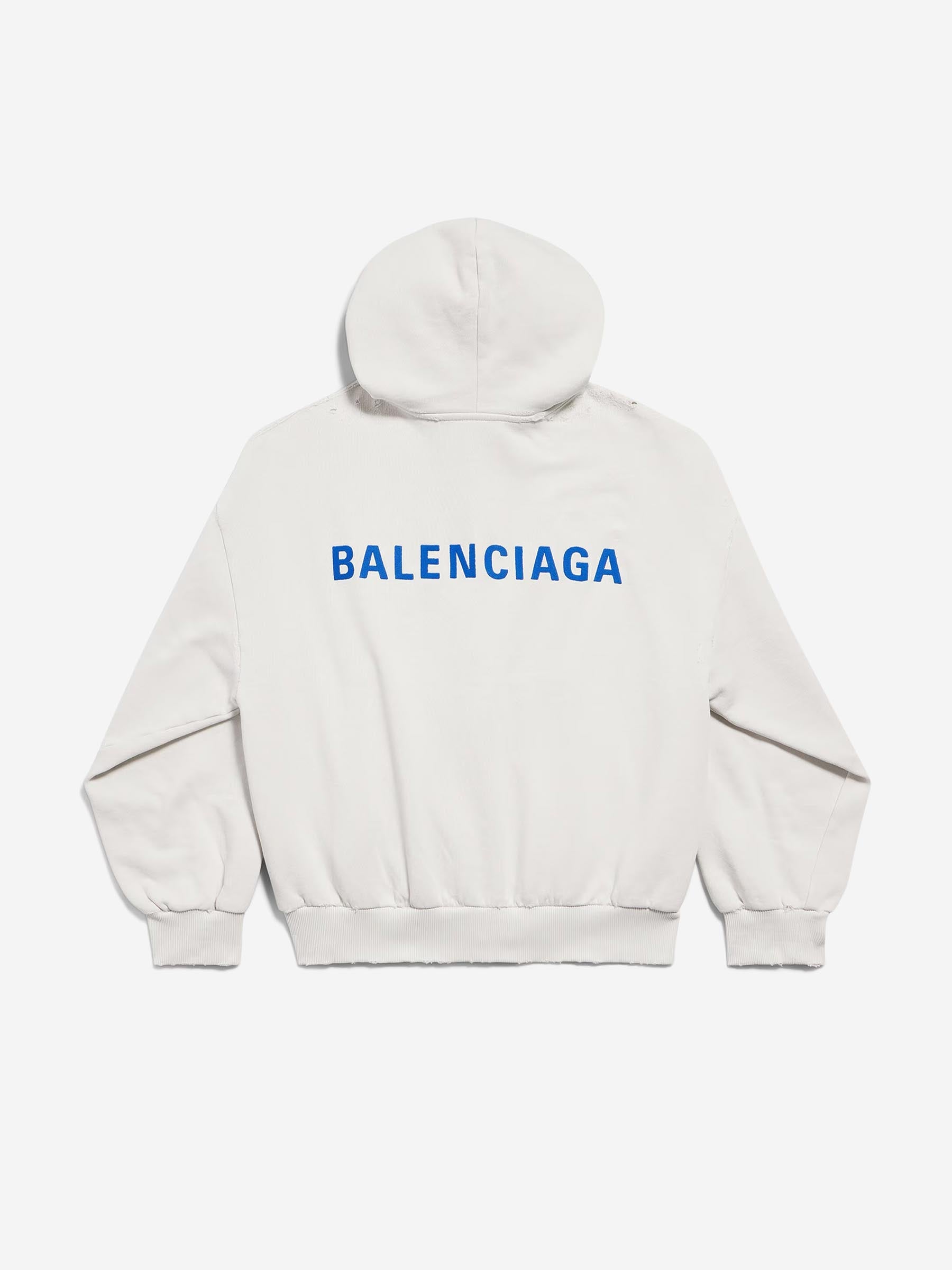 Hooded Sweatshirt With Zipper Balenciaga оригінал – Купити в Україні – вид ззаду