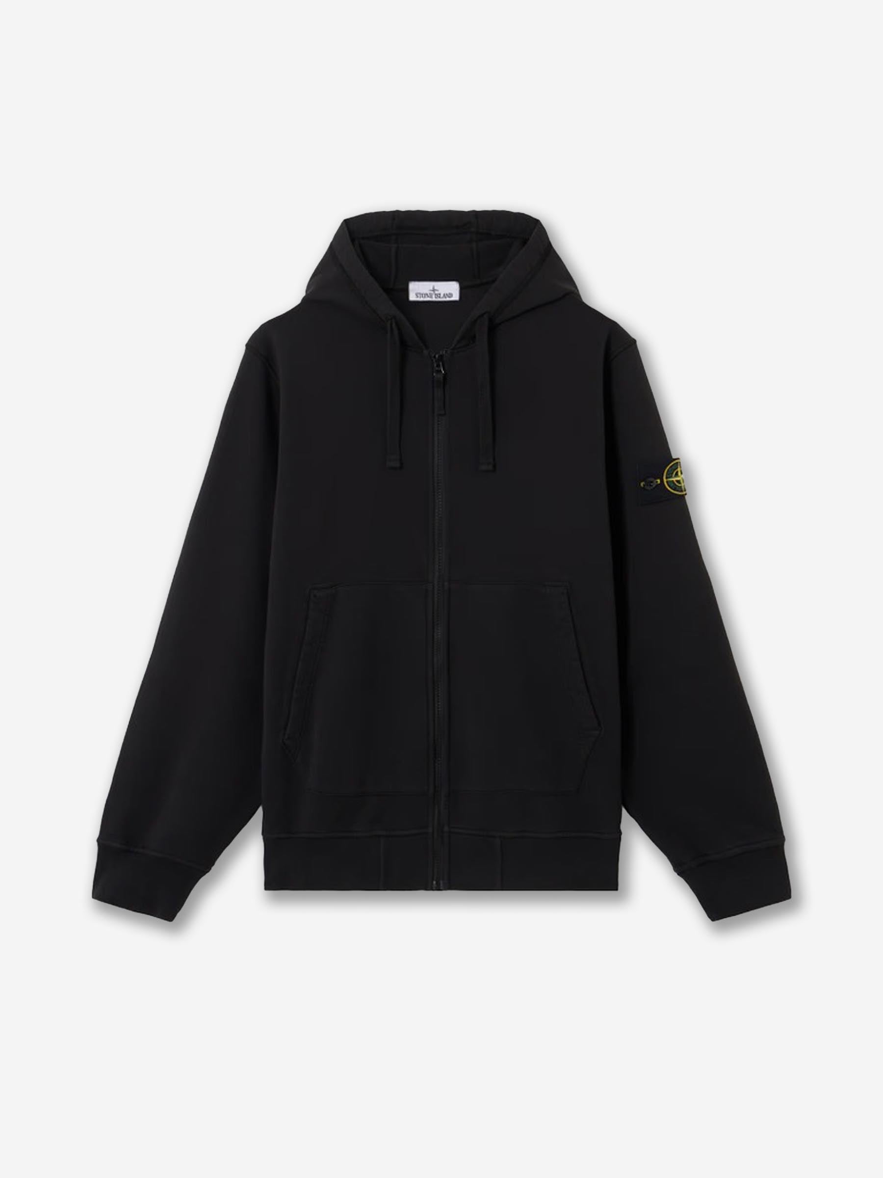 Hooded Zip Sweatshirt Stone island – Гарантія оригінальності – боковий вид - STONE ISLAND