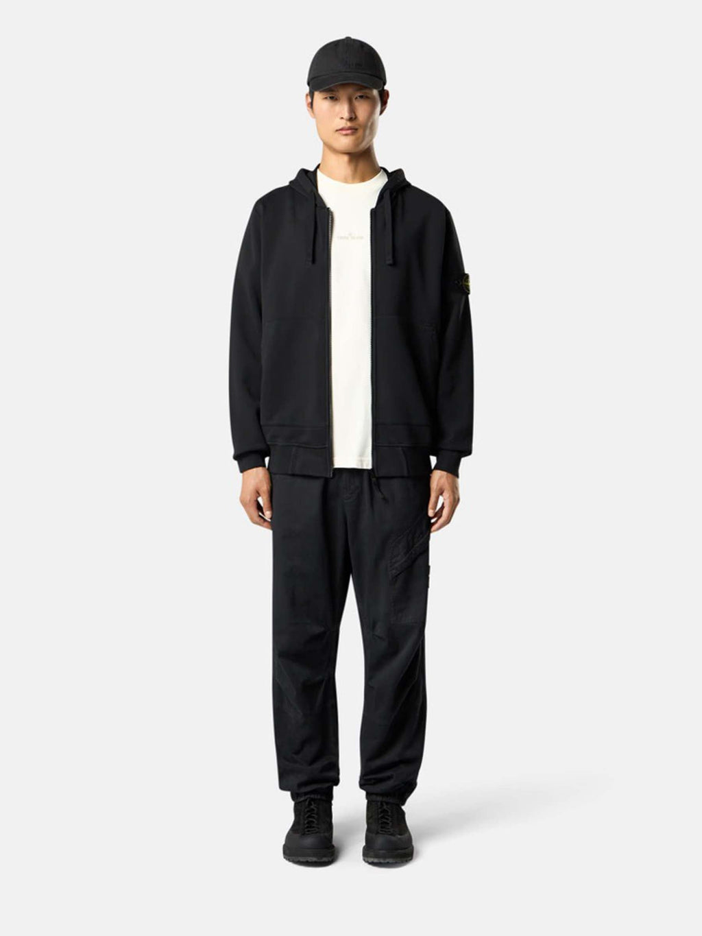 Hooded Zip Sweatshirt Stone island – Гарантія оригінальності – вид ззаду