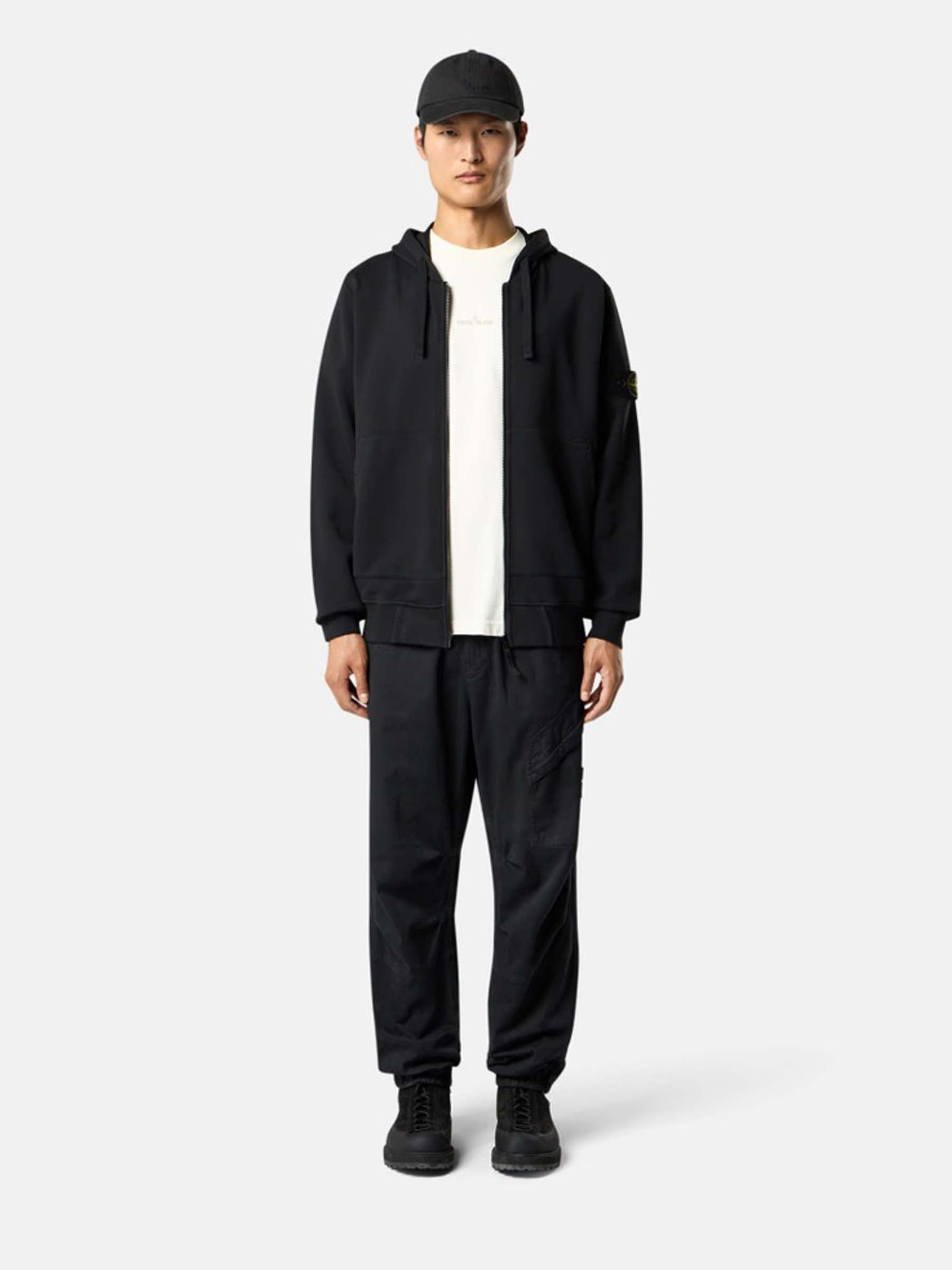 Hooded Zip Sweatshirt Stone island – Гарантія оригінальності – вид ззаду - STONE ISLAND