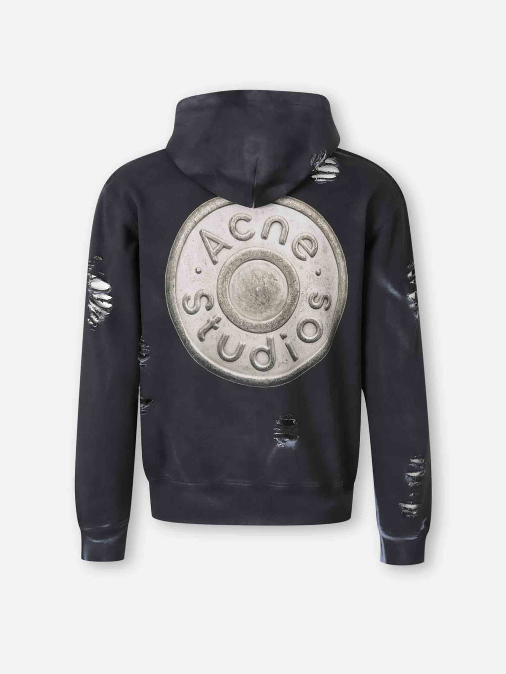 Hooded Zipper Sweatshirt Acne studios – Гарантія оригінальності – вид ззаду