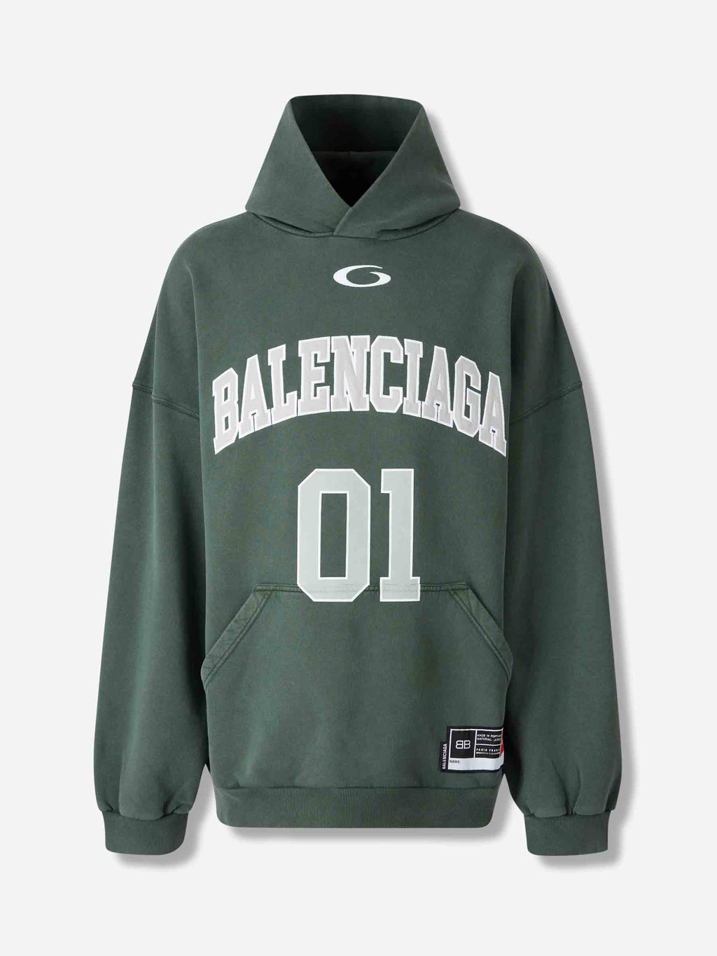 Hooded Sweatshirt Logo Balenciaga – Гарантія оригінальності – боковий вид