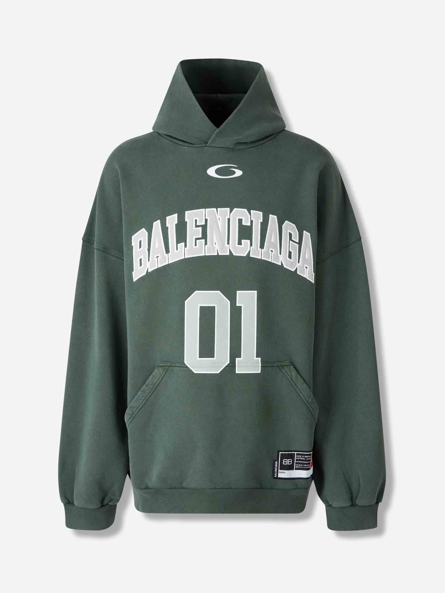 Hooded Sweatshirt Logo Balenciaga – Гарантія оригінальності – боковий вид