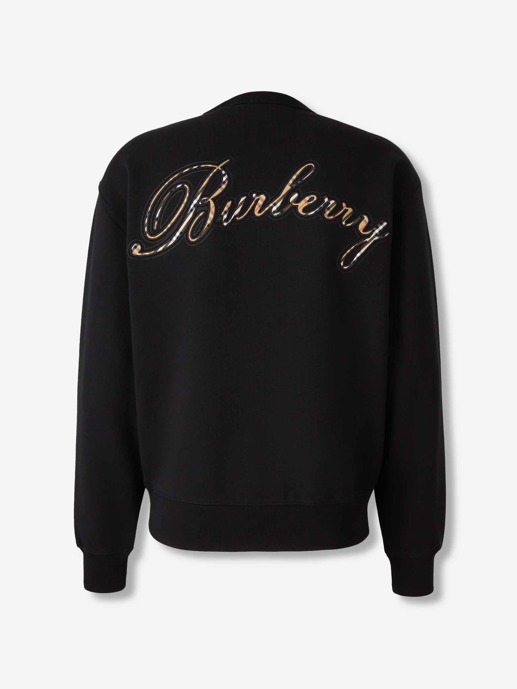 Round Neck Sweatshirt Burberry – Гарантія оригінальності – вид ззаду