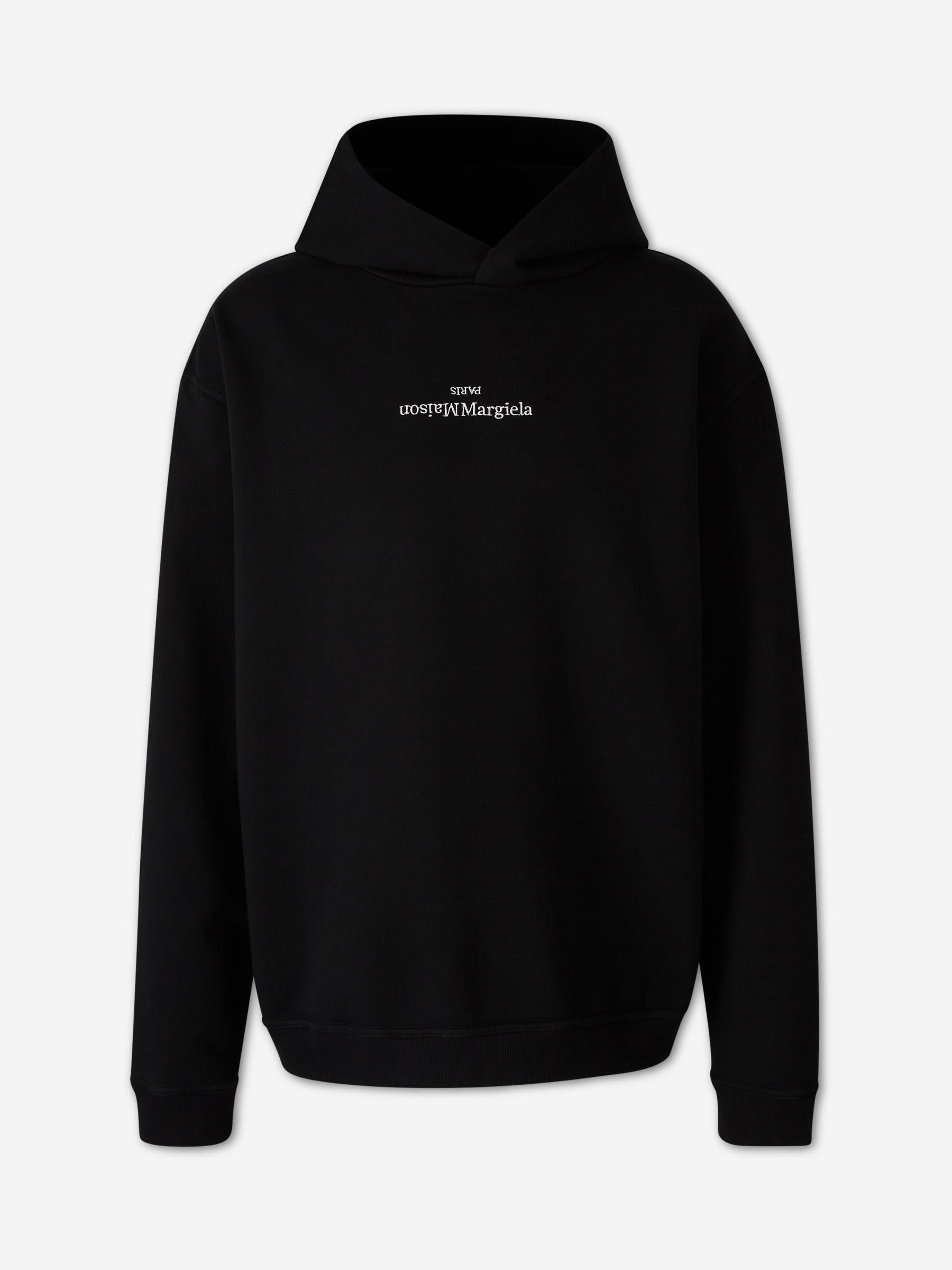 Logo Hoodie Maison margiela – Гарантія оригінальності – боковий вид