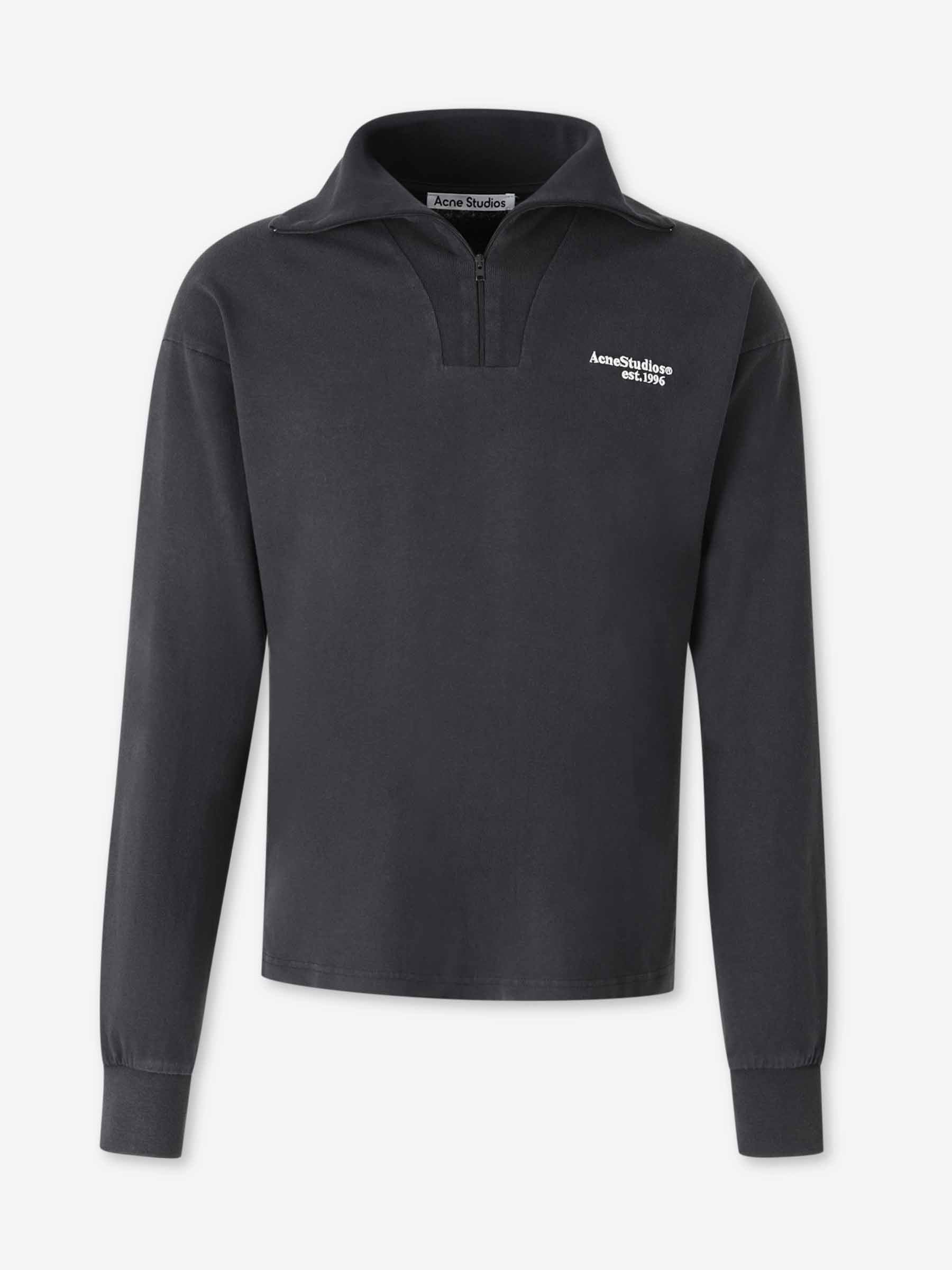 Logo Sweatshirt Cotton Acne studios – Гарантія оригінальності – боковий вид