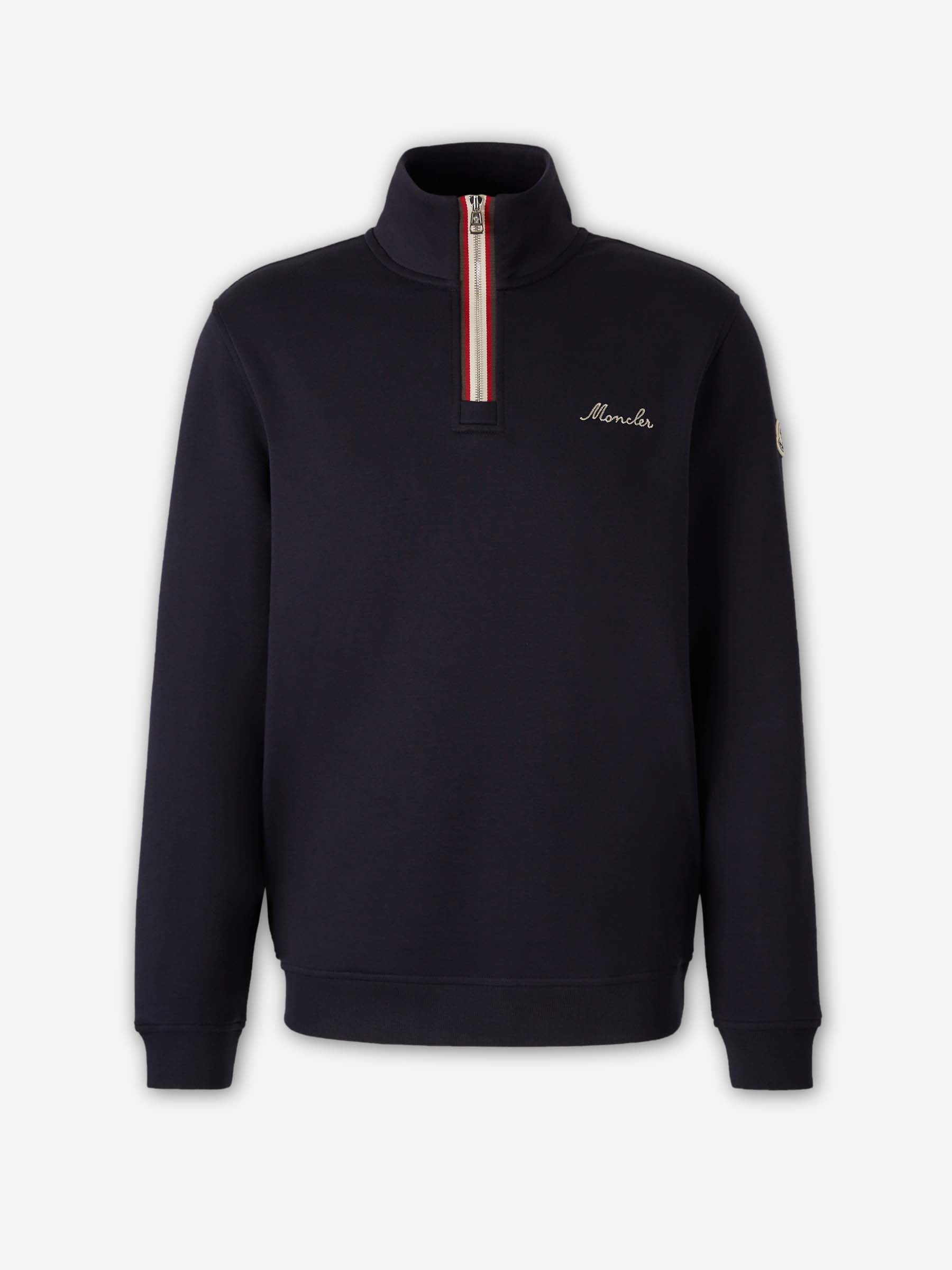 Logo Zip-Up Hoodie Moncler – Гарантія оригінальності – боковий вид