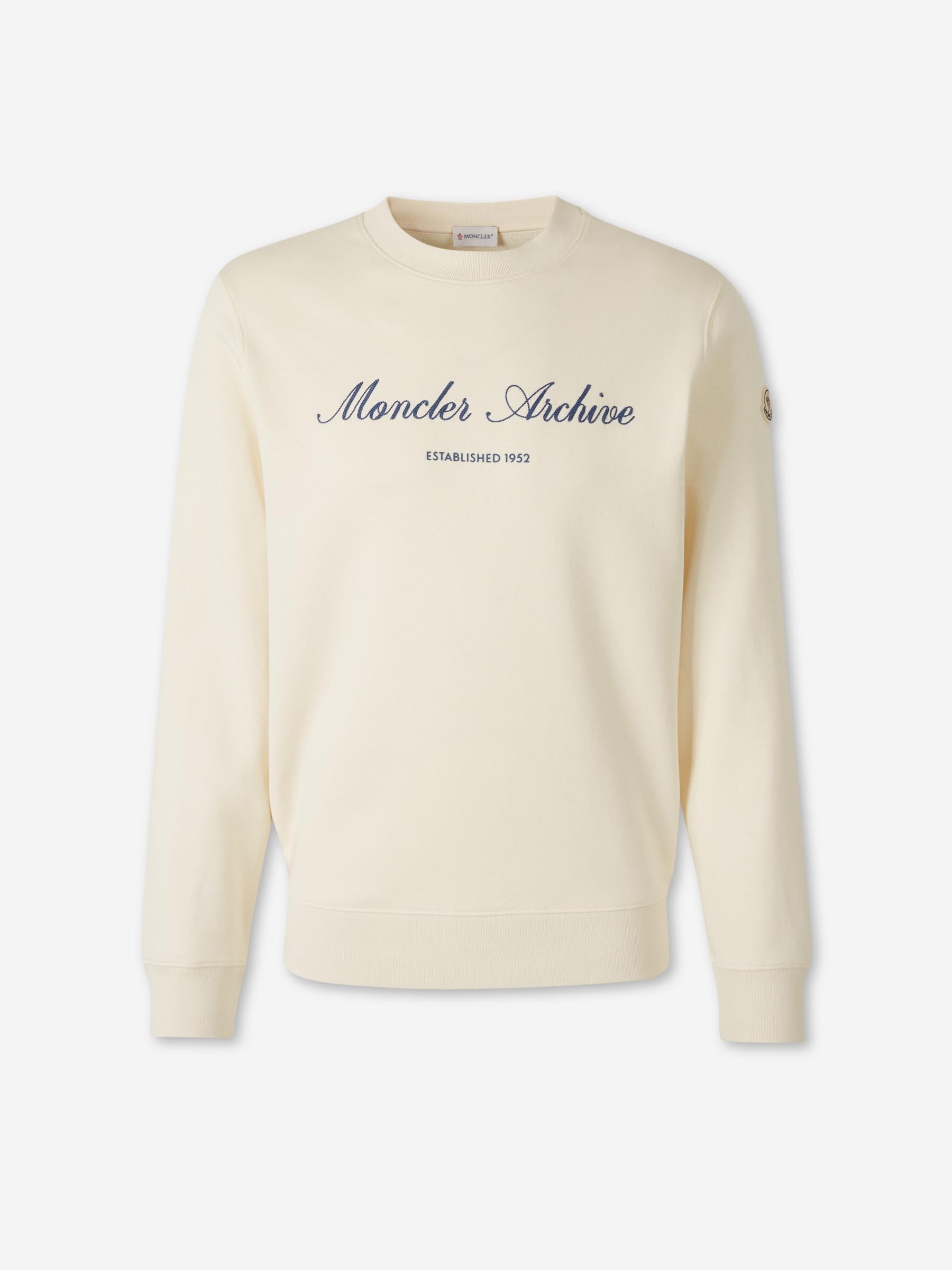 Crew Neck Sweatshirt Moncler – Гарантія оригінальності – боковий вид