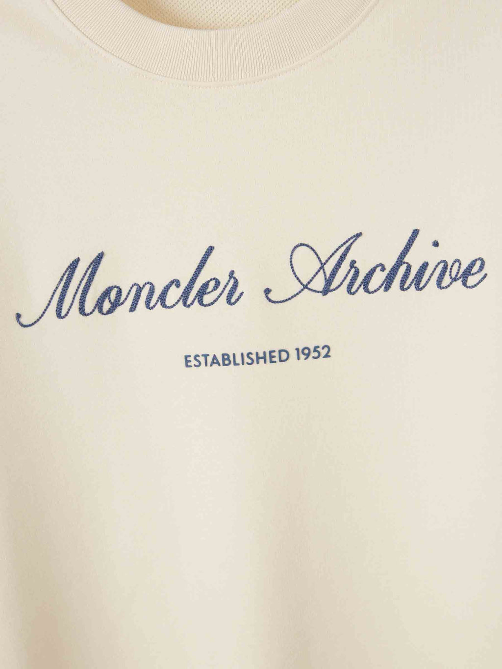 Crew Neck Sweatshirt Moncler – Гарантія оригінальності – детальний вид