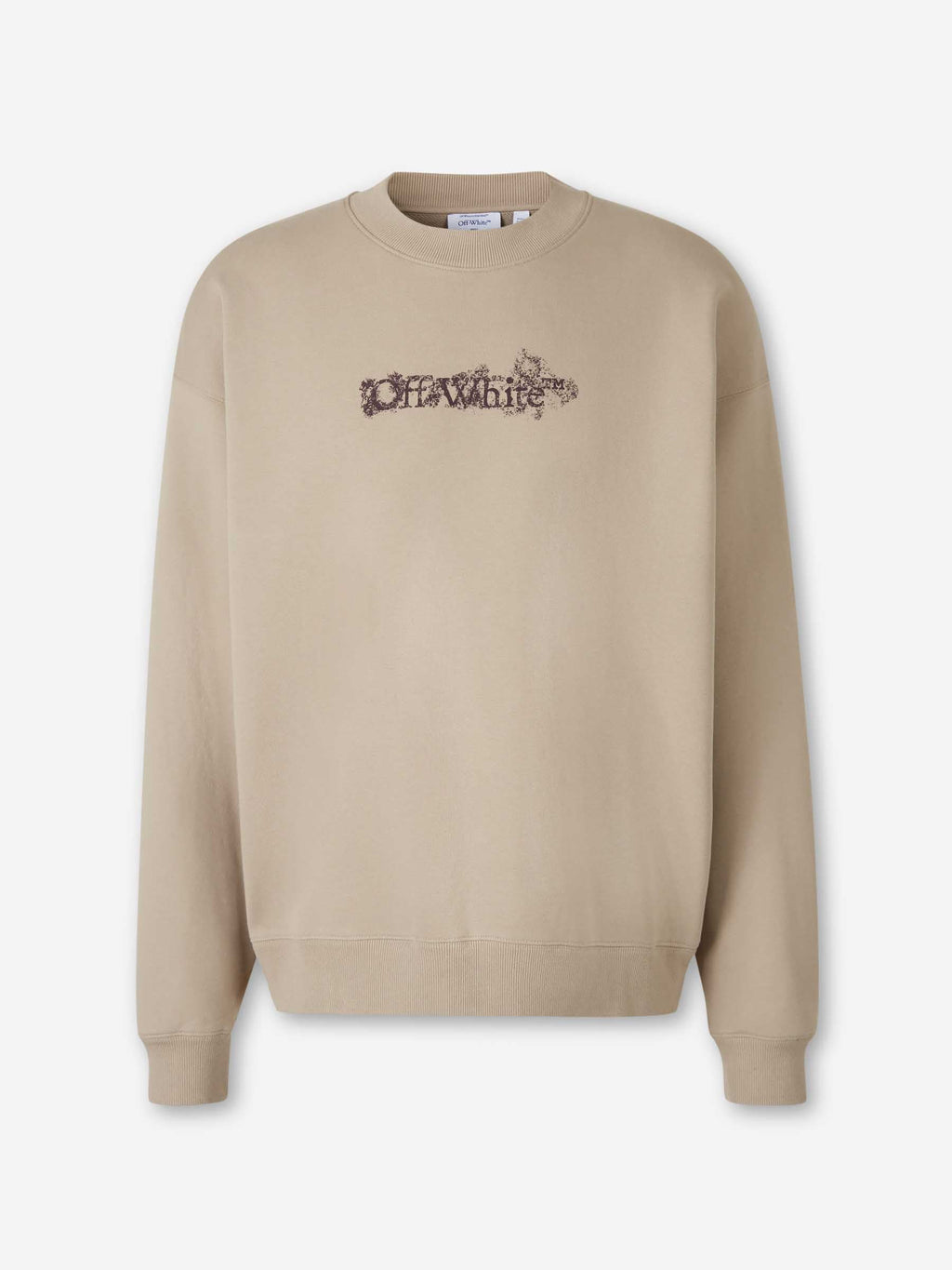 Crew Neck Sweatshirt Off-white – Гарантія оригінальності – боковий вид
