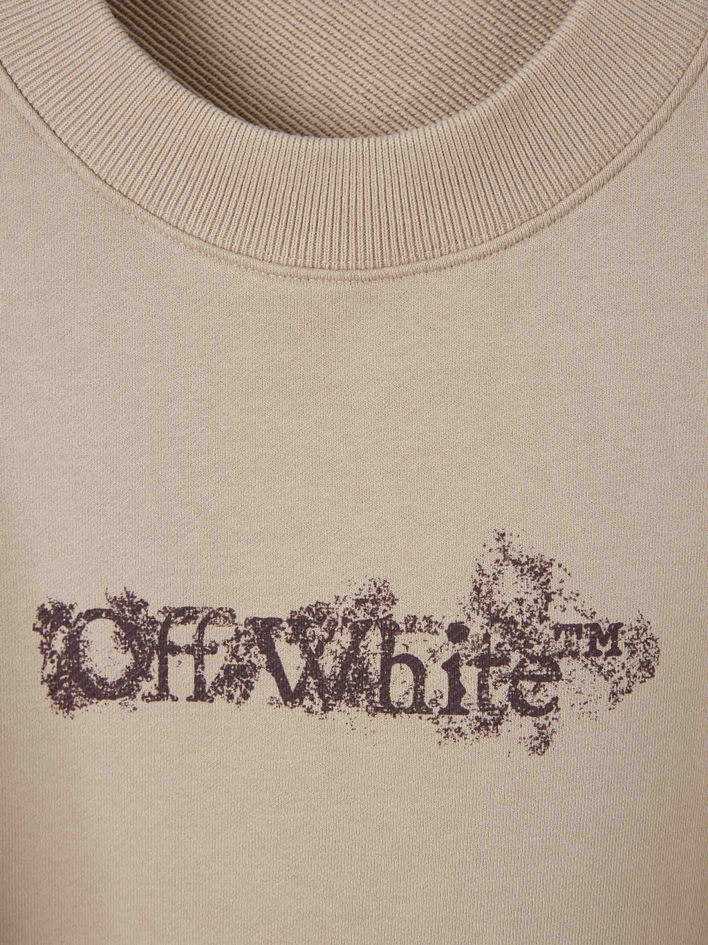Crew Neck Sweatshirt Off-white – Гарантія оригінальності – детальний вид